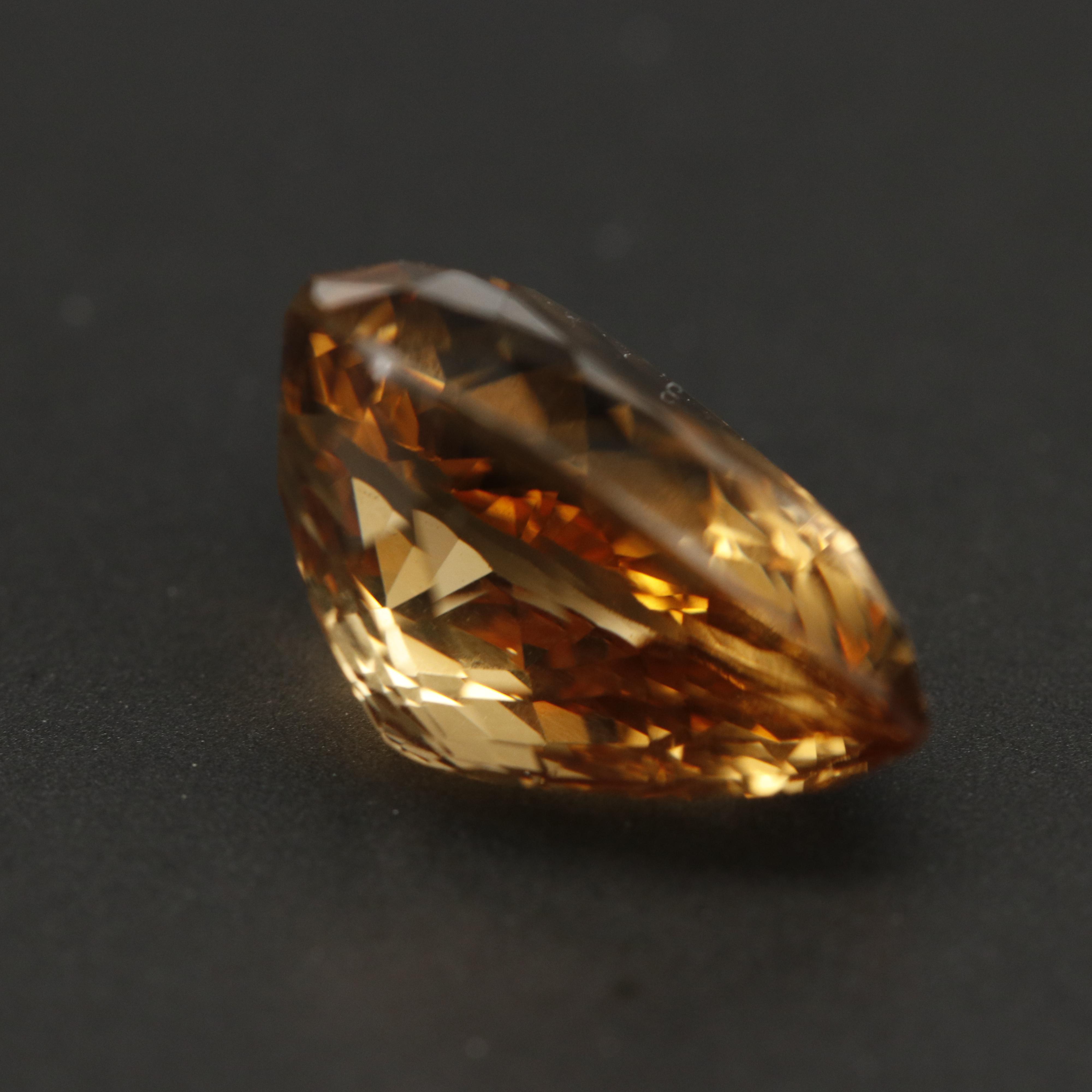 Loose 6.20 CT Pear Faceted Heliodor