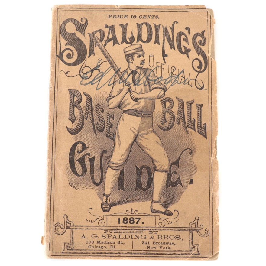 1887 "Spalding's Official Base Ball Guide" Published by A.G. Spalding & Bros.