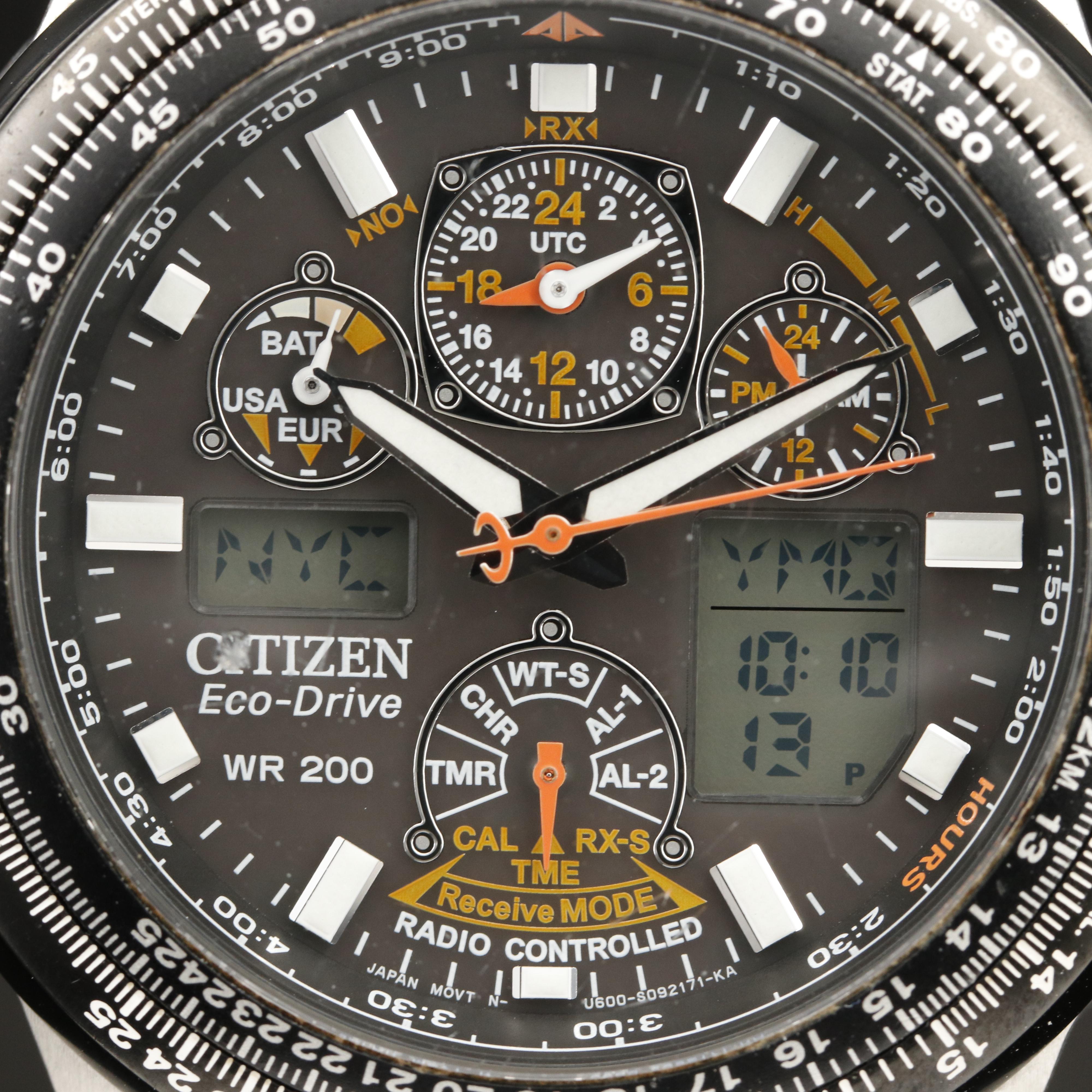 Citizen Eco-Drive World Timer Watch