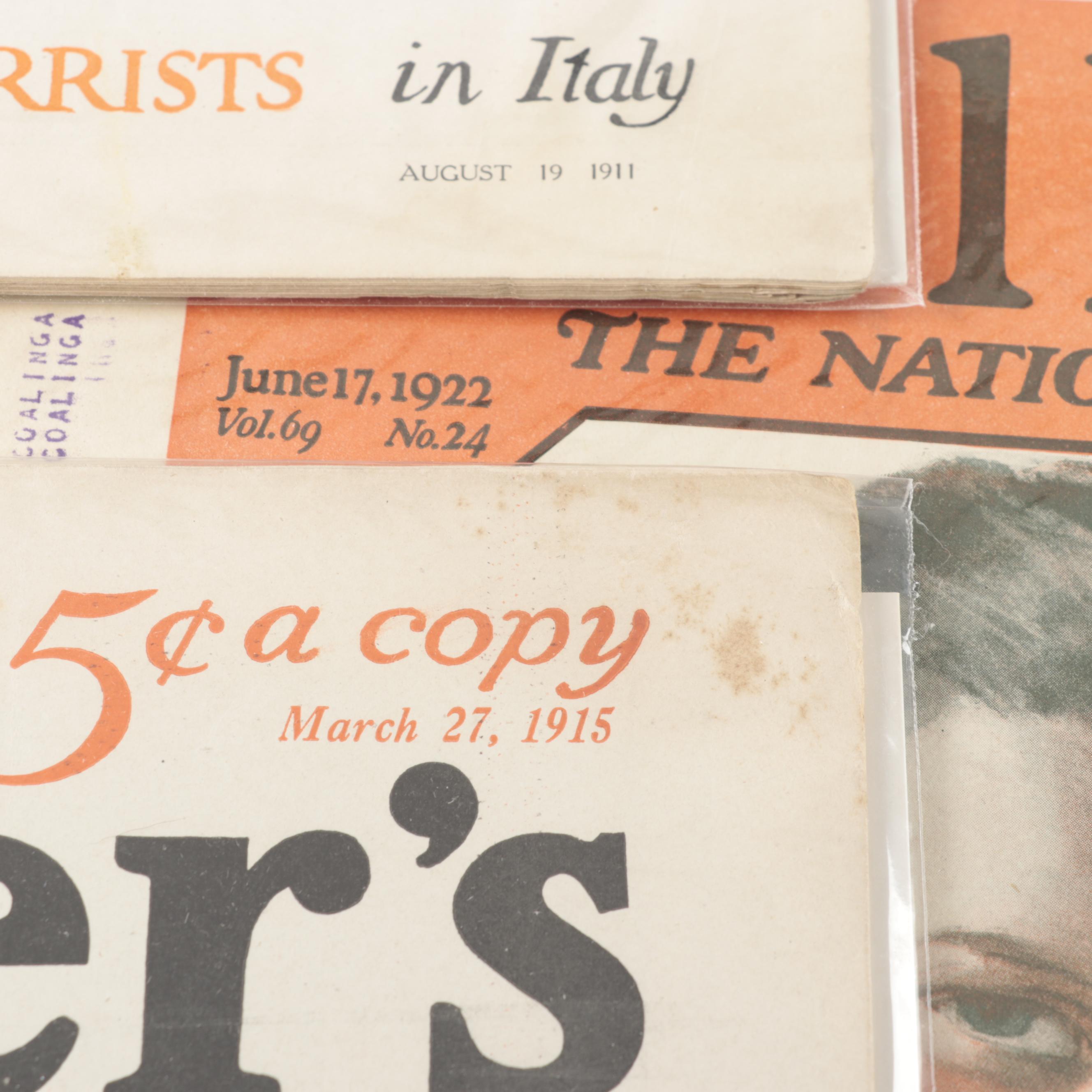 "Collier's: The National Weekly" Magazine Issues, 1903–1925