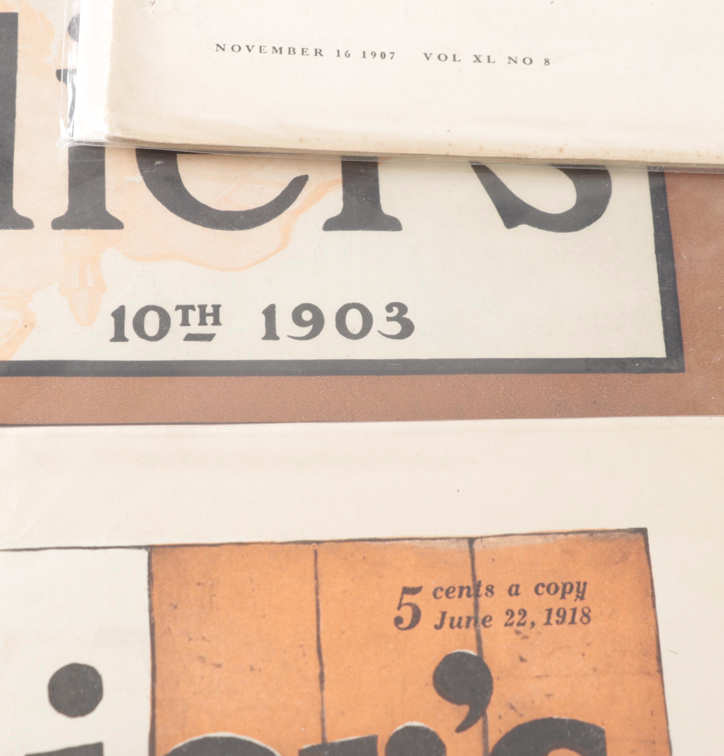 "Collier's: The National Weekly" Magazine Issues, 1903–1925