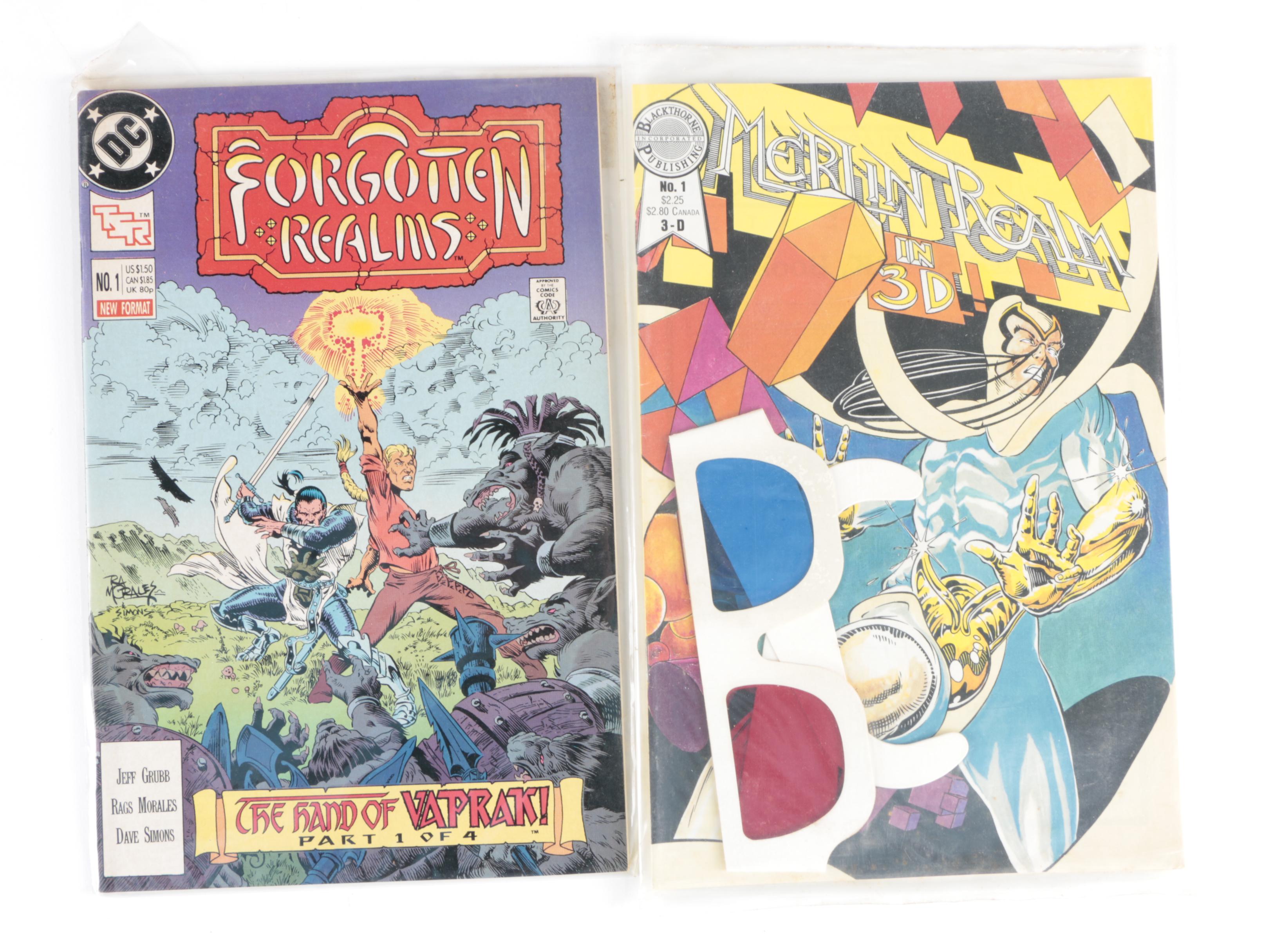 Modern Age Comics Including "Dragon Lance", "Forgotten Realms", "Elf Quest"