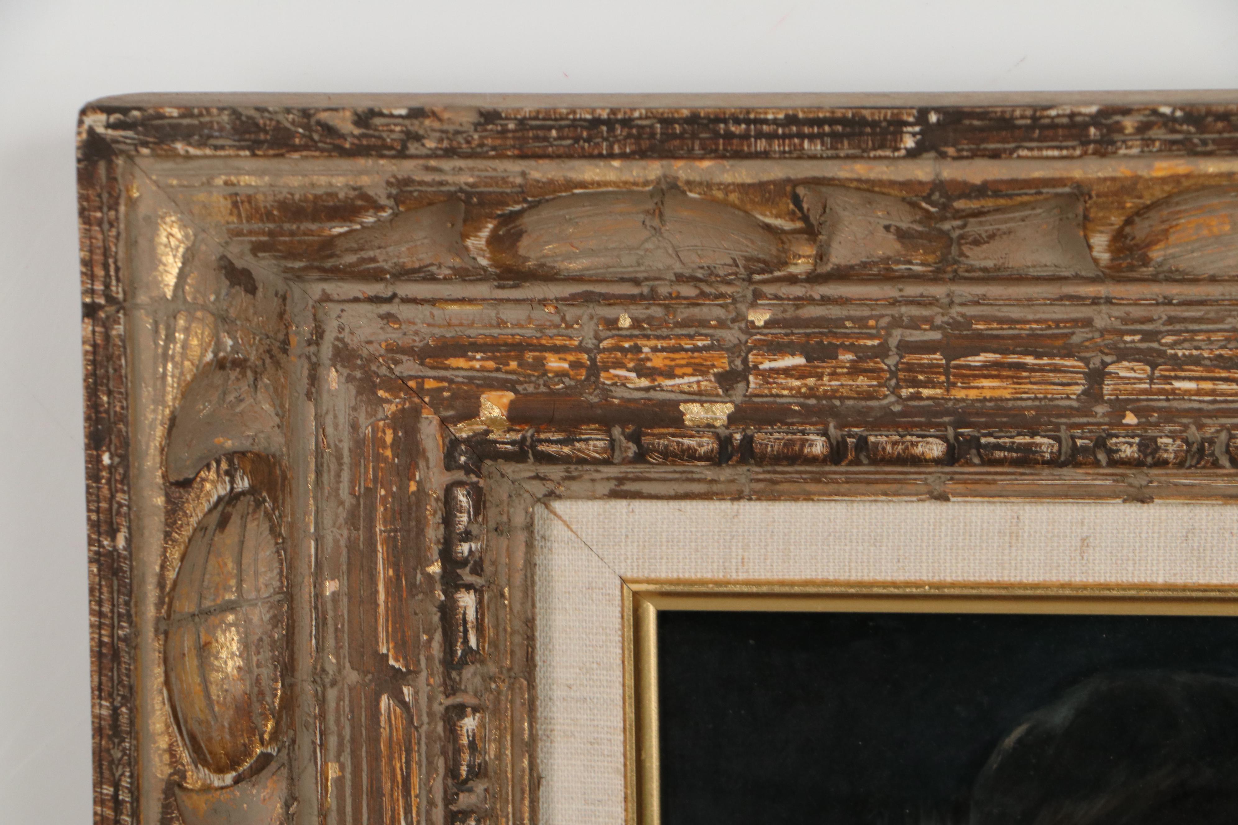 M. Wysocki Oil Painting of Man With Shtreimel Hat