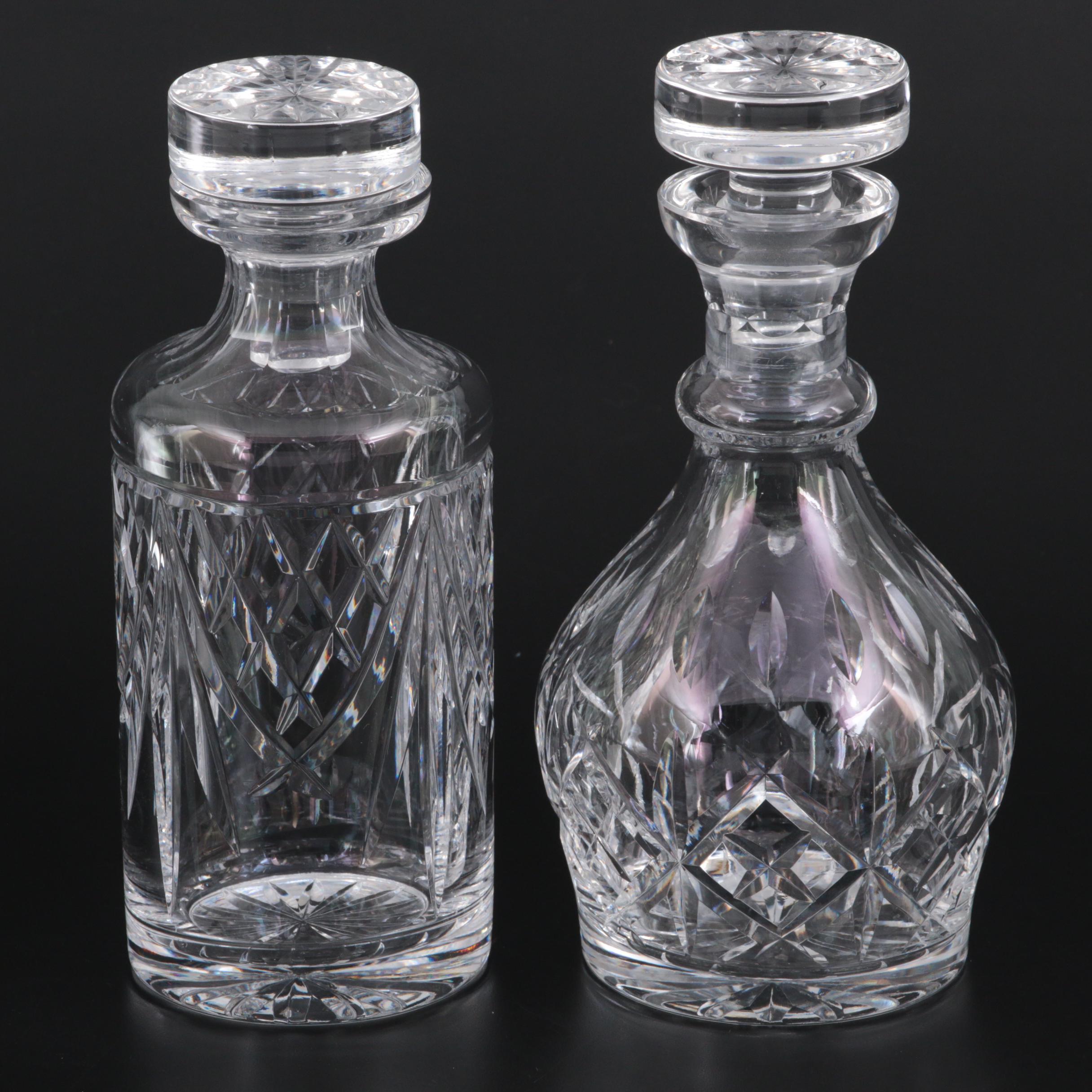 Waterford Crystal Decanter and Spirit Decanter with Stoppers