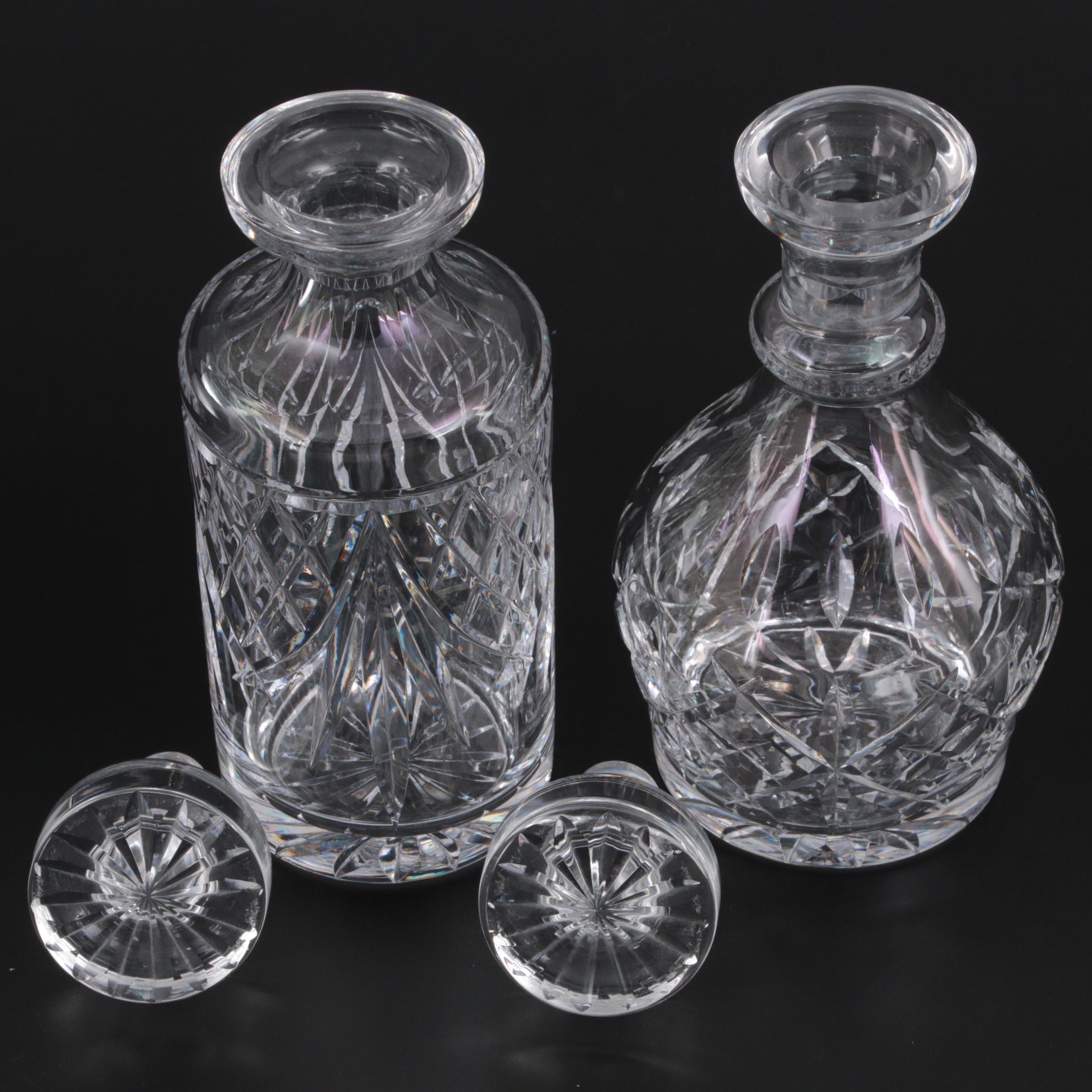 Waterford Crystal Decanter and Spirit Decanter with Stoppers