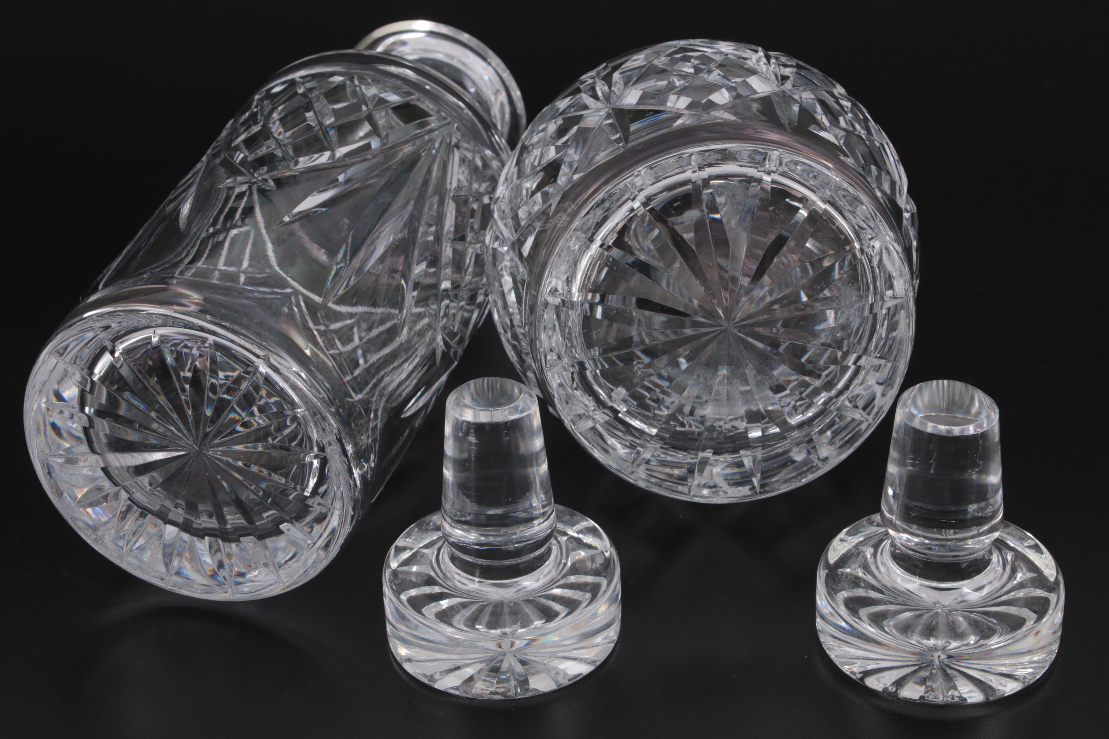 Waterford Crystal Decanter and Spirit Decanter with Stoppers