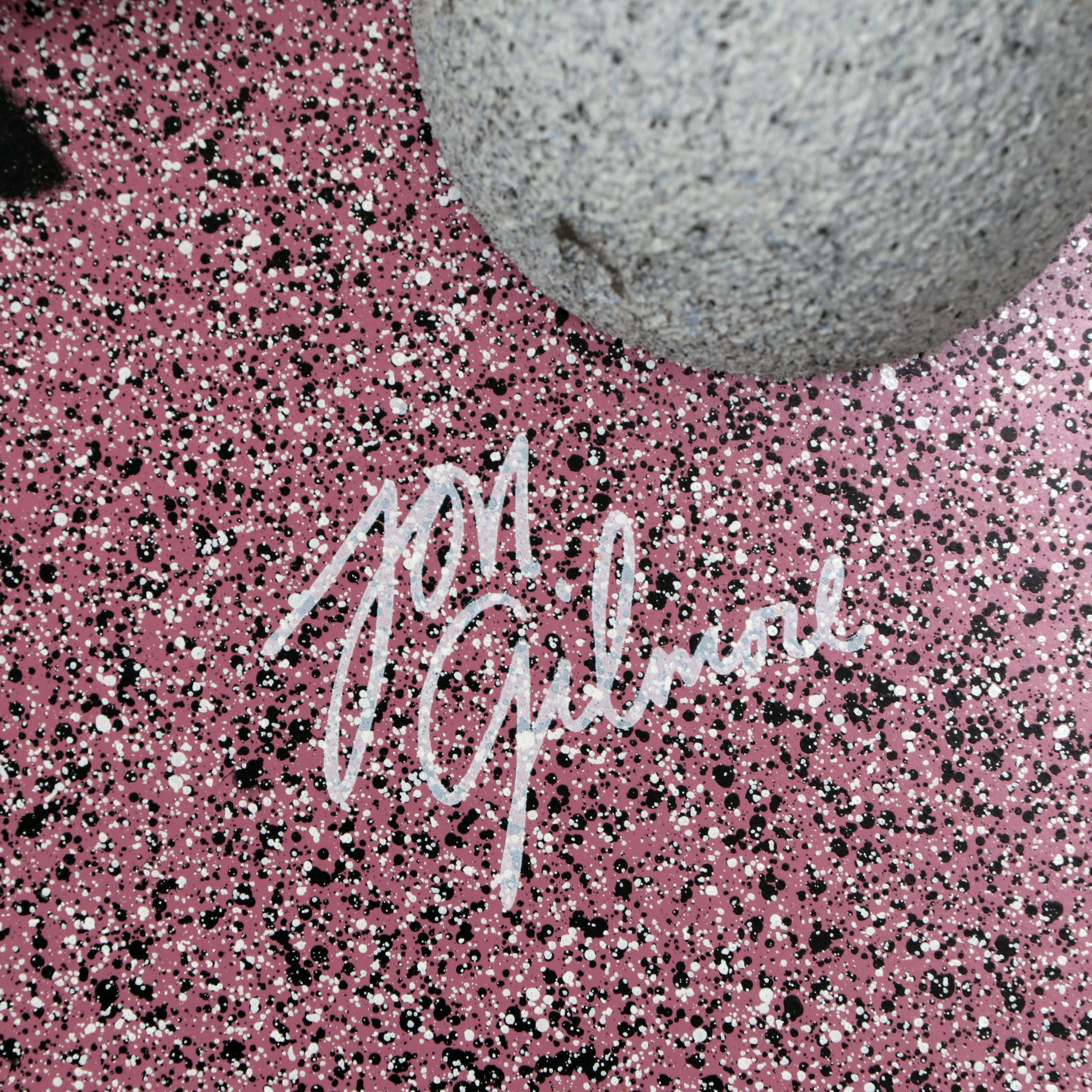 Jon Gilmore Modern Art Deco Style Mixed Media Composition