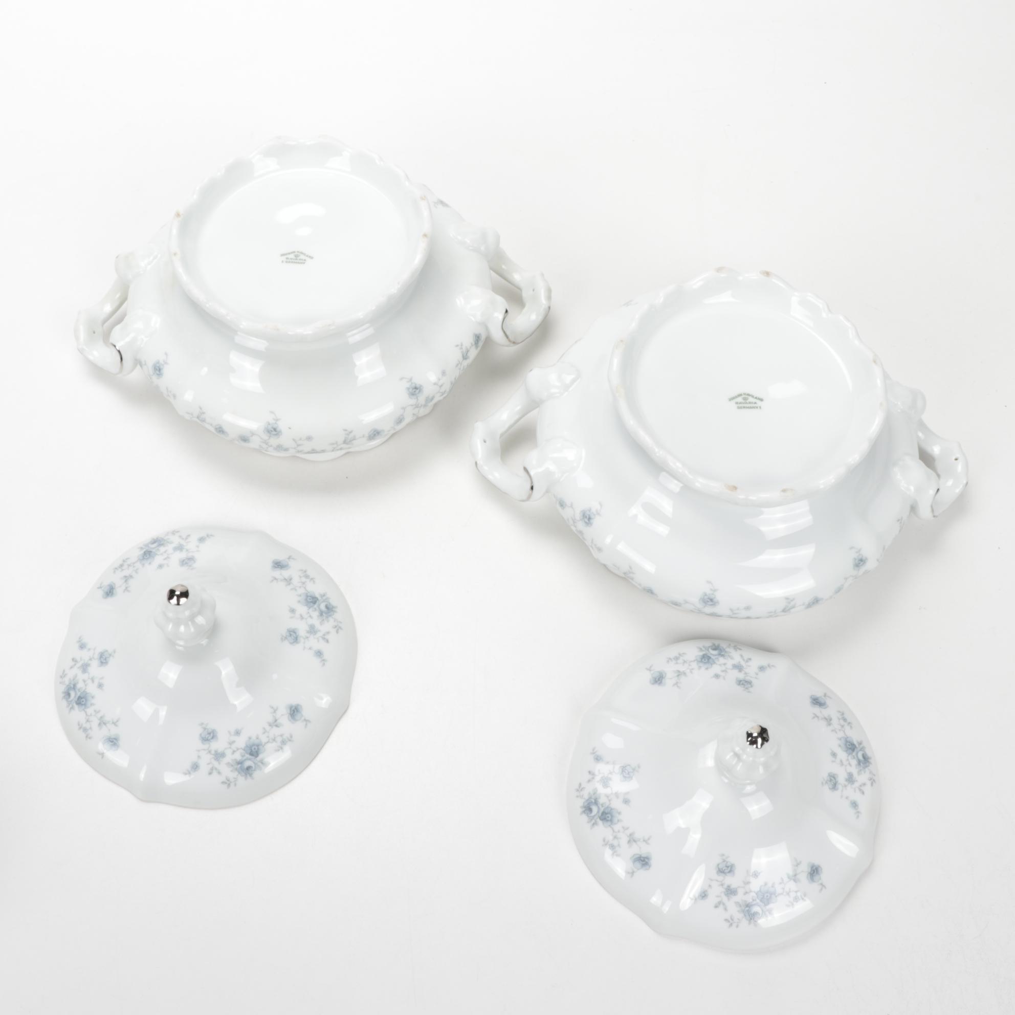 Johann Haviland Porcelain "Blue Garland" Dinnerware, 1953-1990