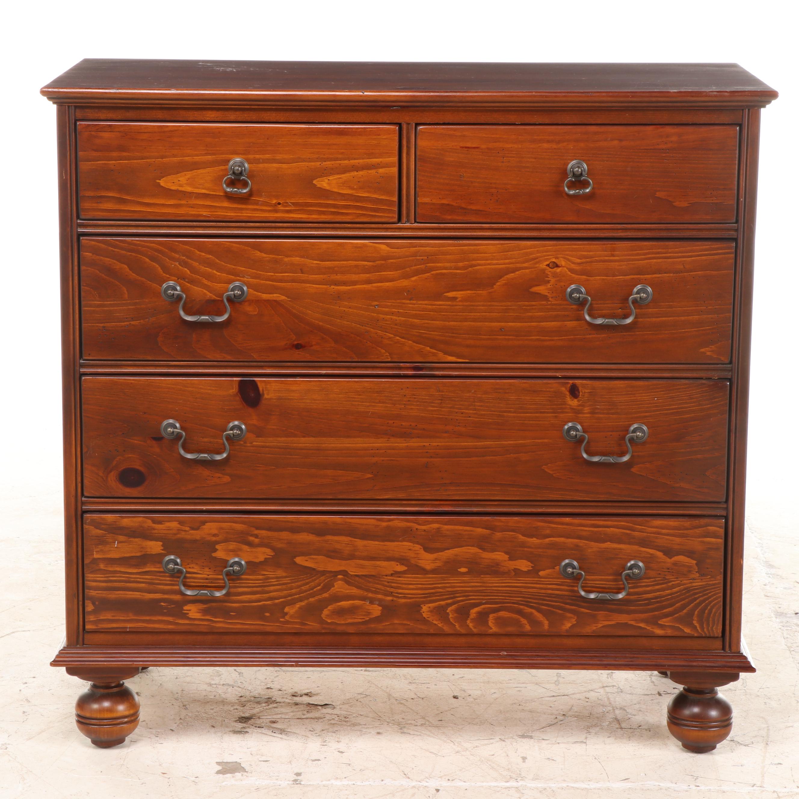 Southern Furniture Reproductions Stained Pine Chest of Drawers