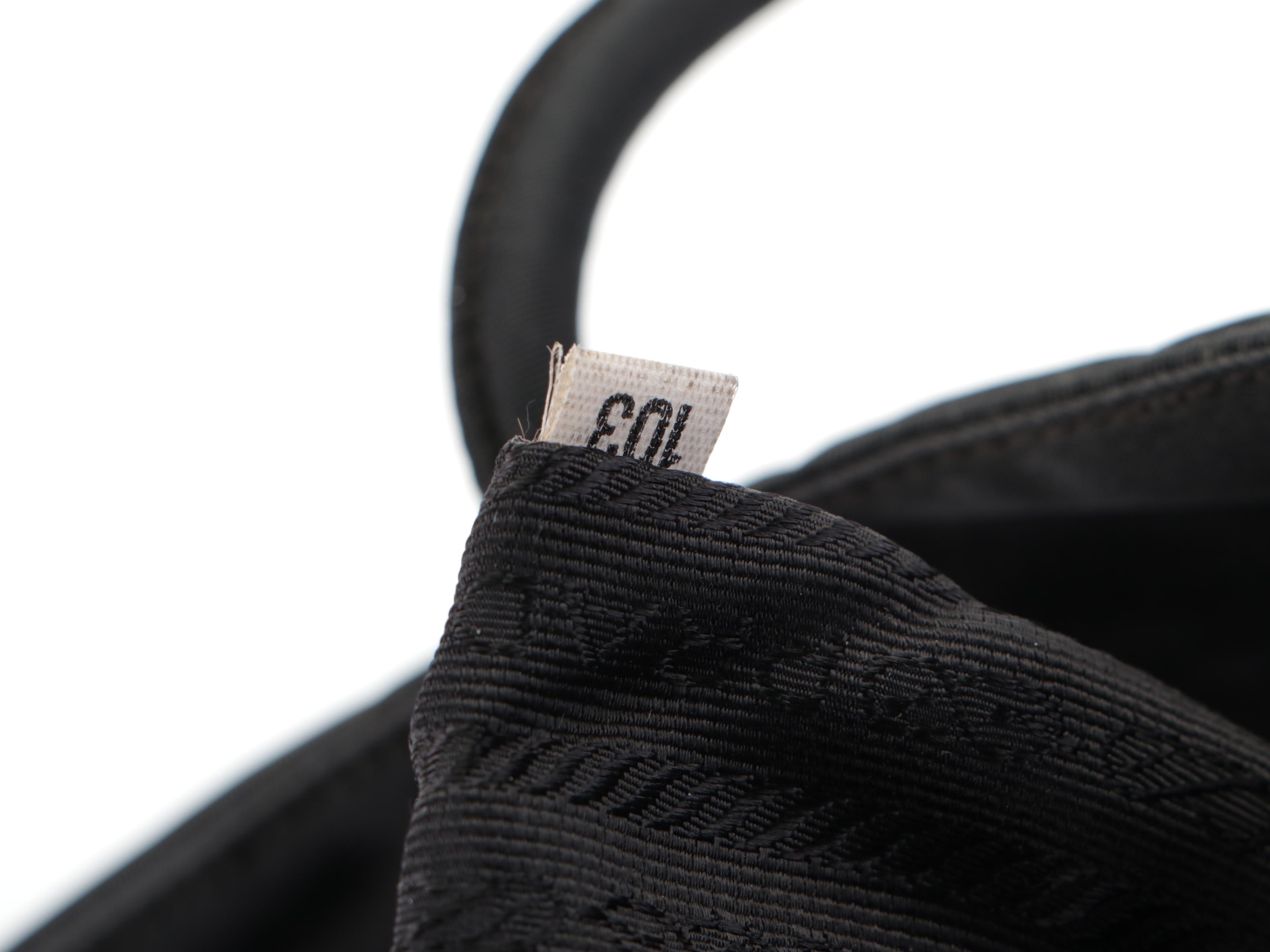 Prada Small Shoulder Tote Bag in Black Tessuto Nylon