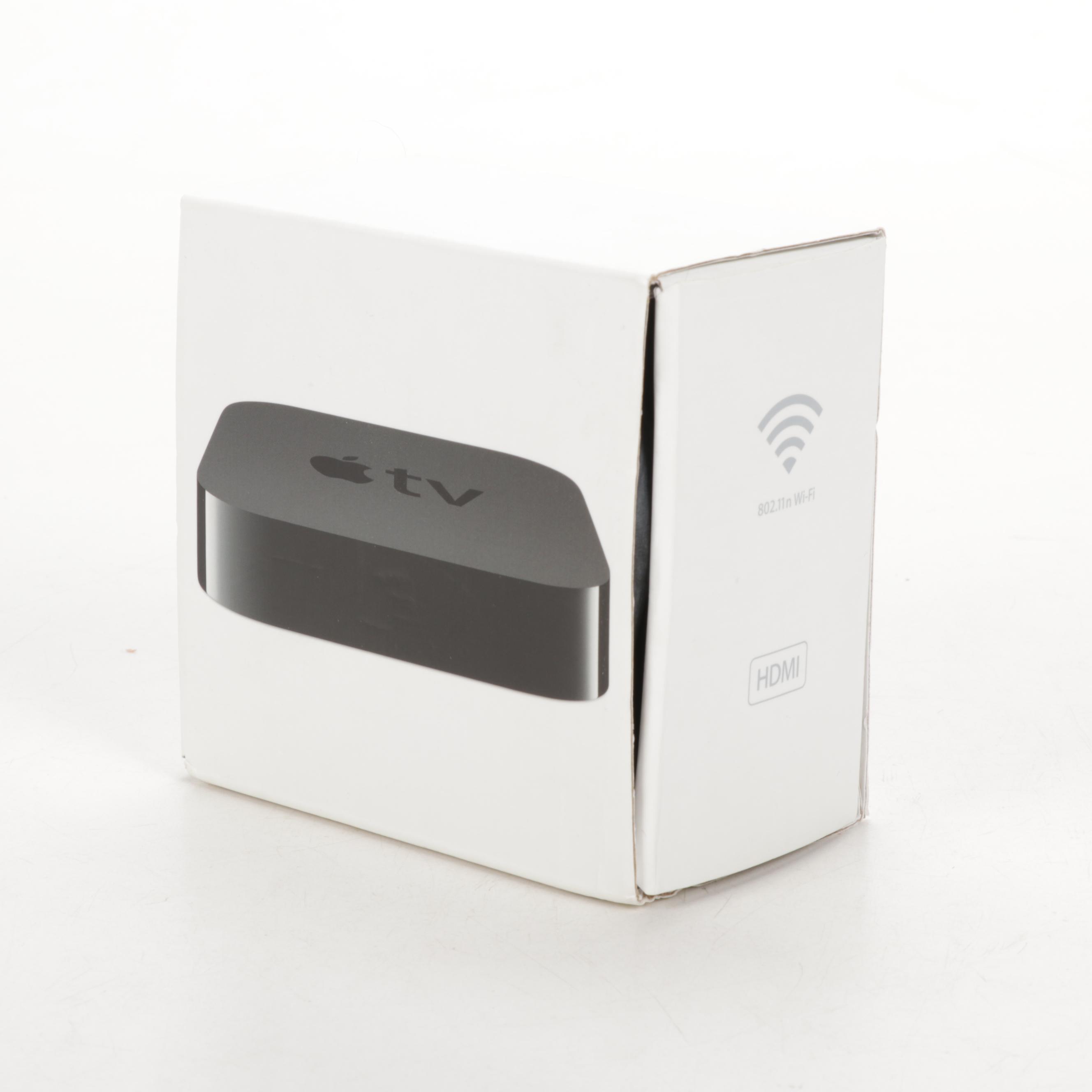 Apple TV Second Generation Media Player and iHome iAVS1 Bedside Speaker