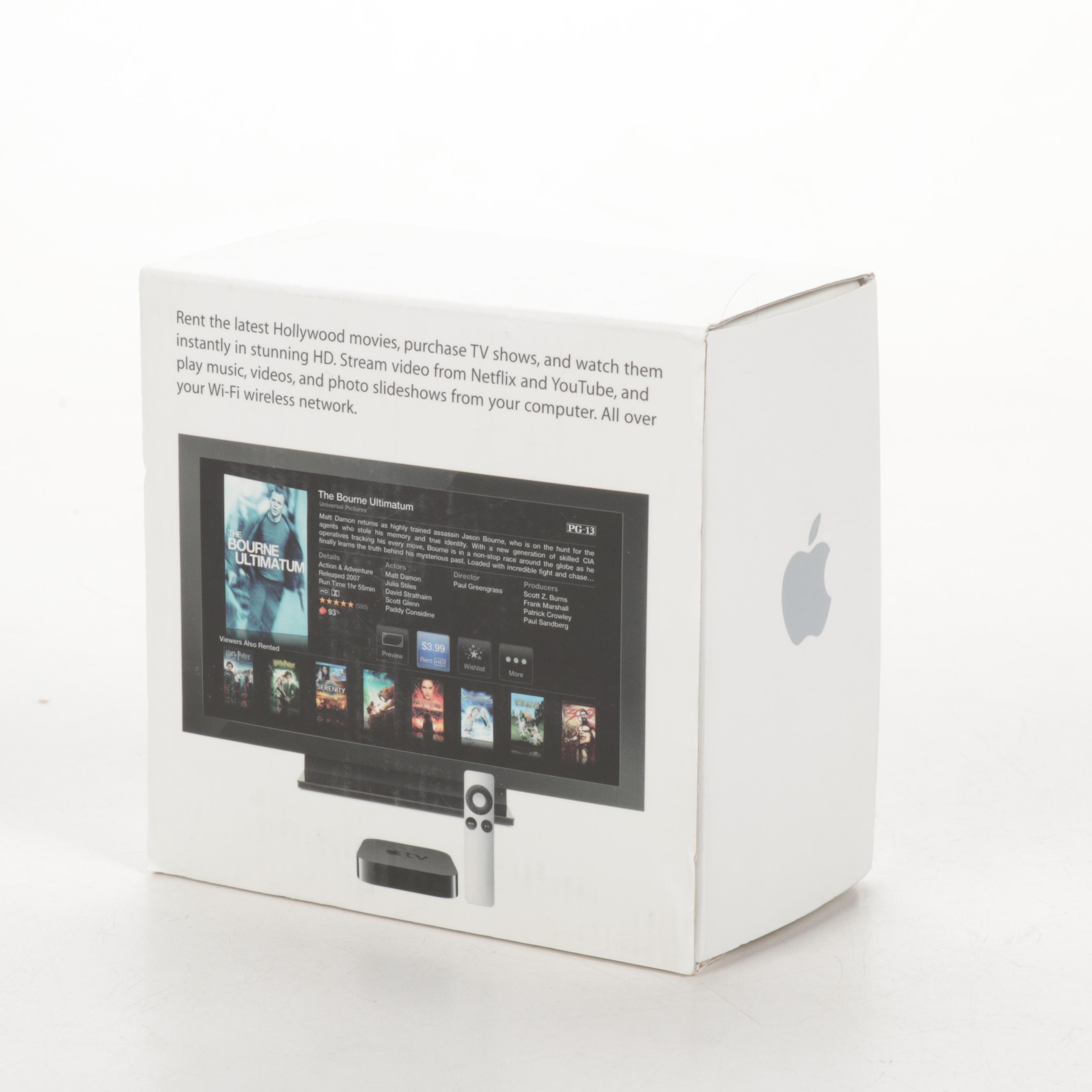 Apple TV Second Generation Media Player and iHome iAVS1 Bedside Speaker