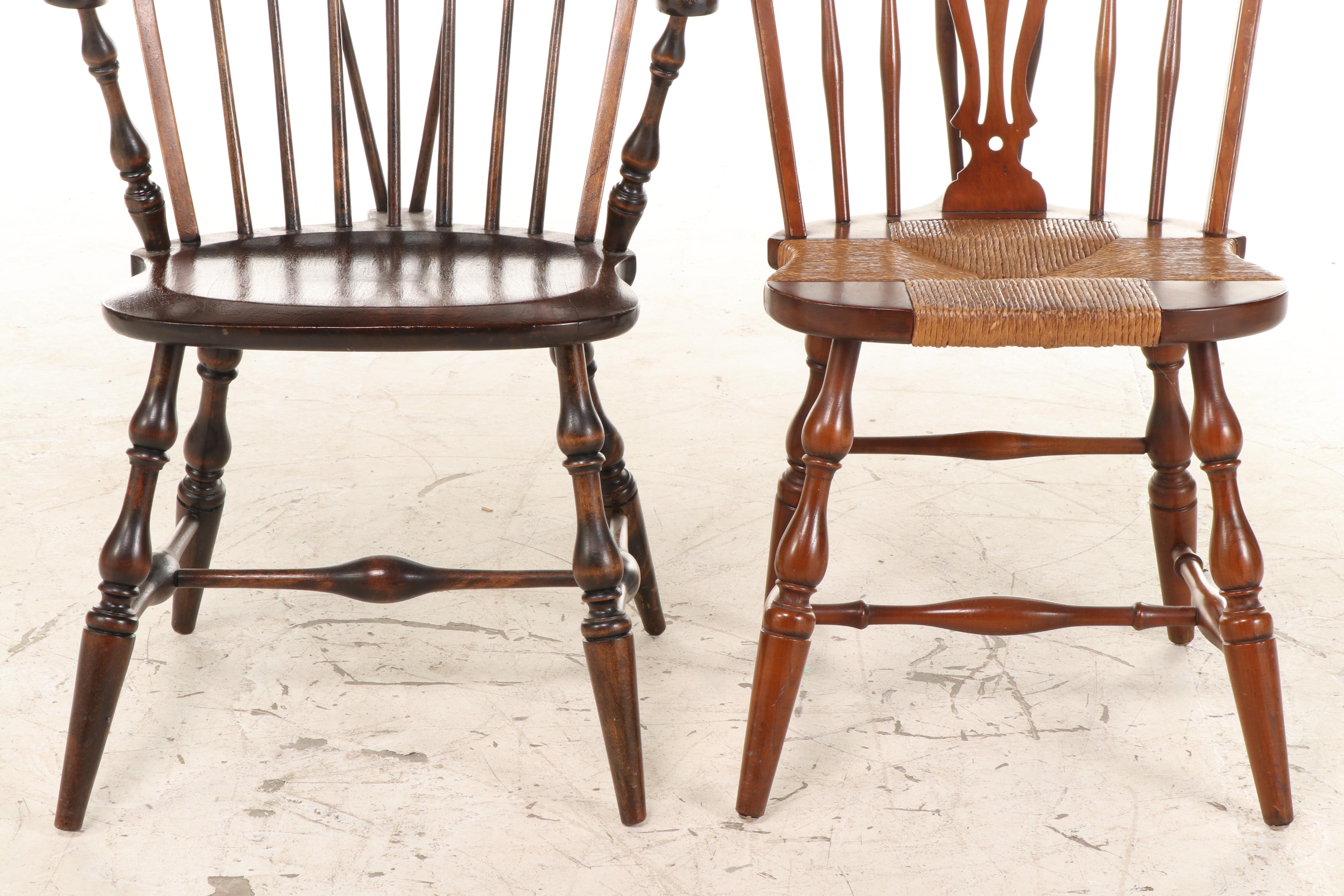 Webster Furniture Windsor Style Armchair with Side Chair