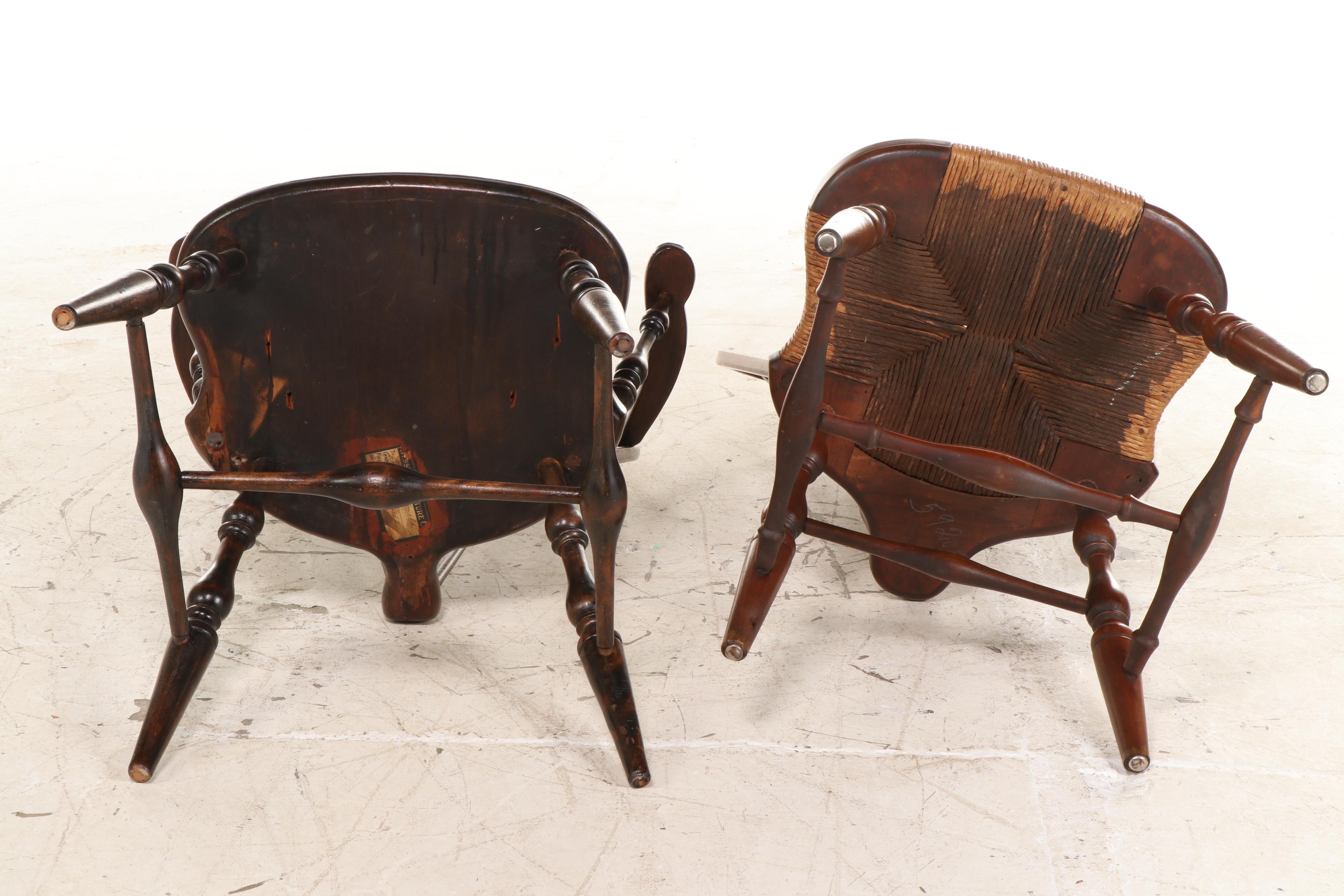 Webster Furniture Windsor Style Armchair with Side Chair