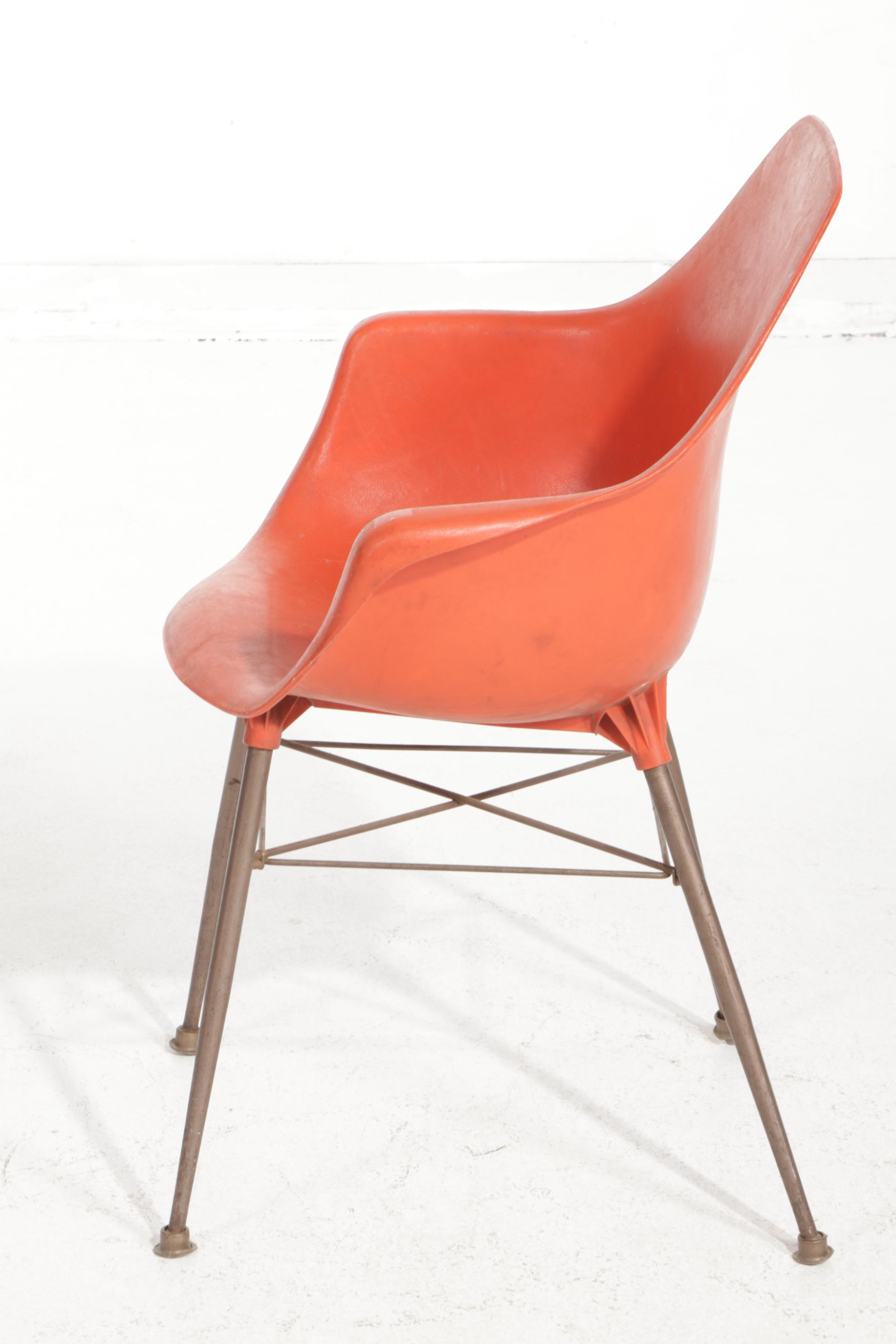 Sam Avedon for Aladdin Plastics Mid Century Modern Molded Armchair