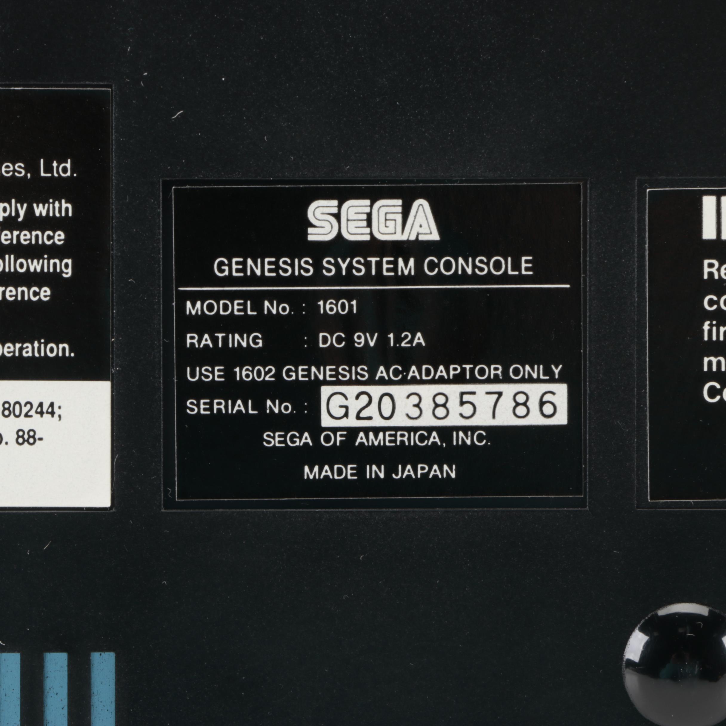 SEGA Genesis System with Games Featuring "Exile", "Lightening Force", More