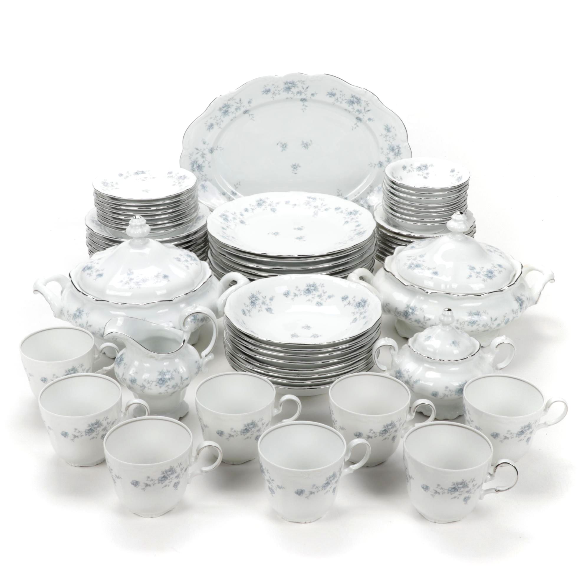 Johann Haviland Porcelain "Blue Garland" Dinnerware, 1953-1990