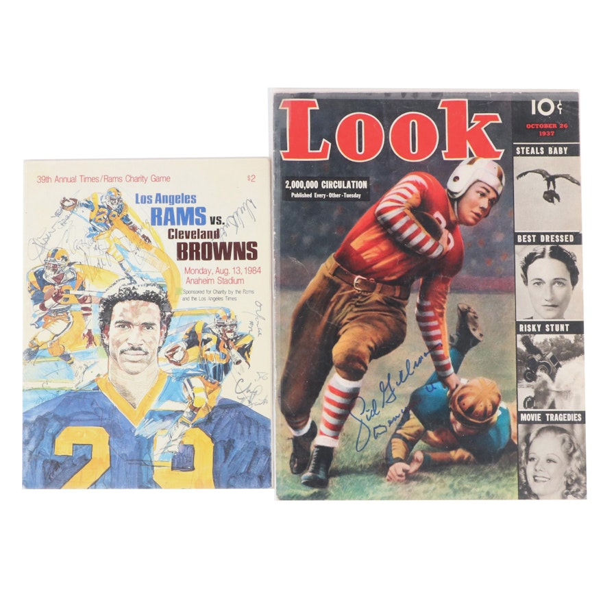 Sid Gillman, Dick Butkus, Ozzie Newsome Signed "Look Magazine" and More