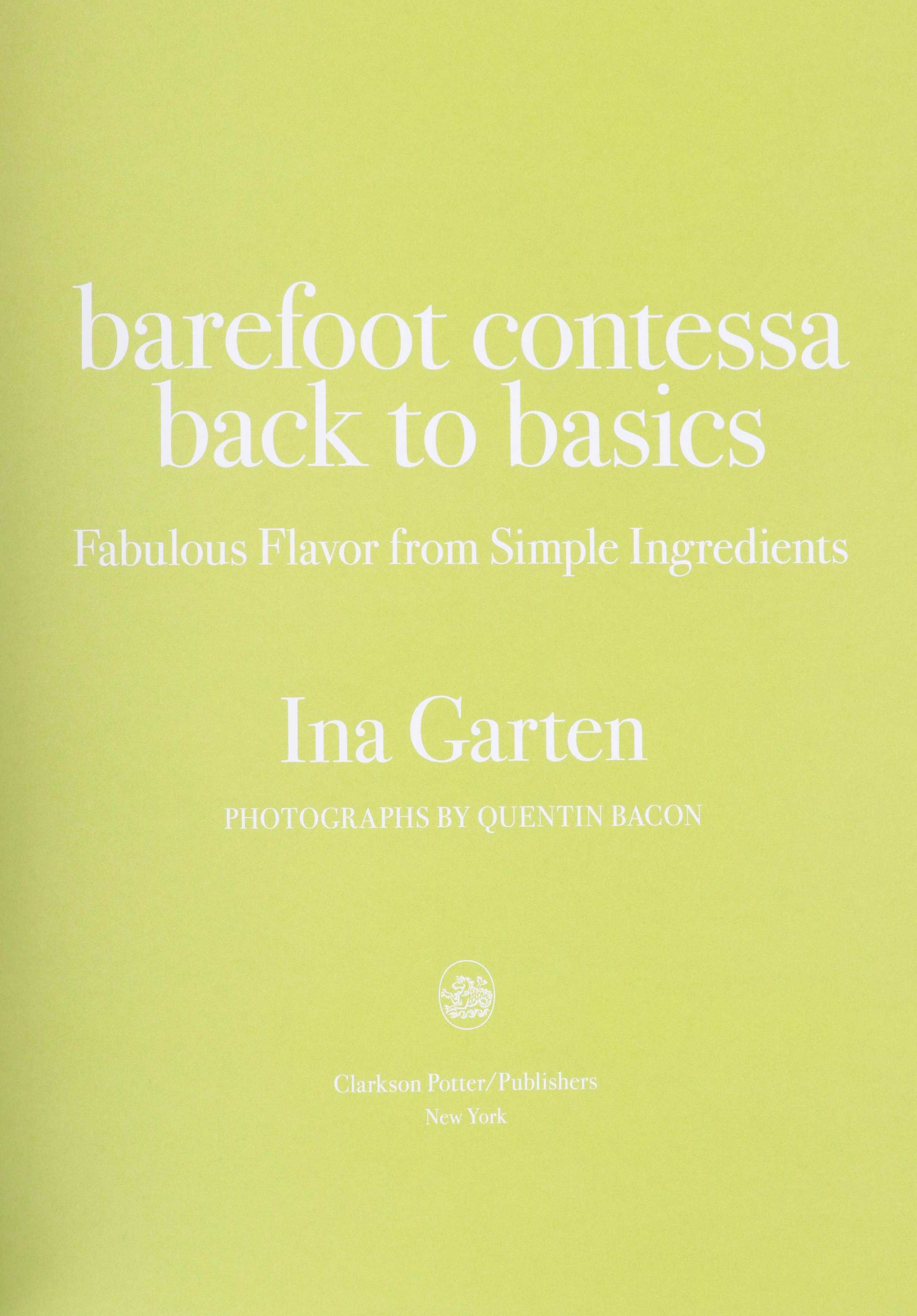 First Edition "Barefoot Contessa: Back to Basics" and More Ina Garten Cookbooks