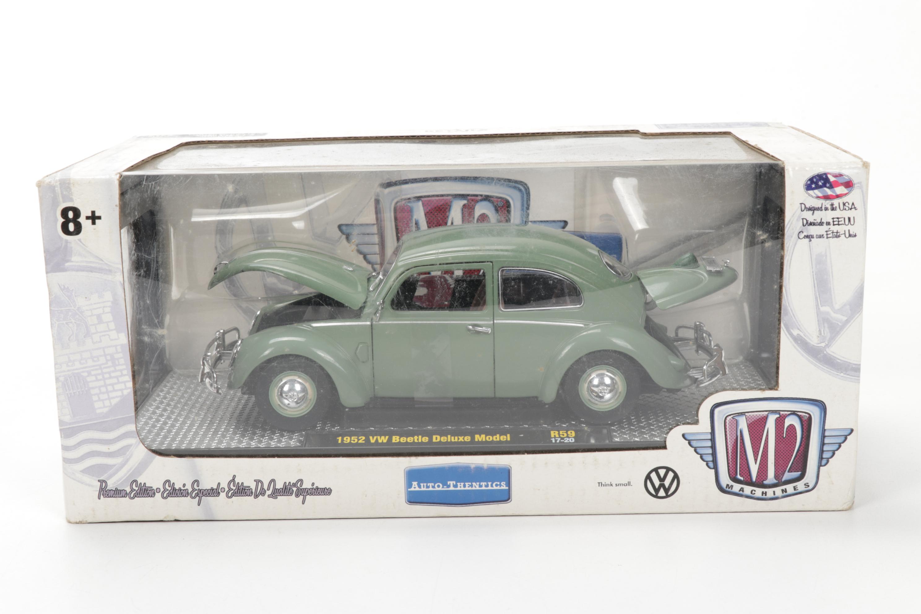 M2 VW Beetle, Datsun 510 and Nissan Fairlady Diecast Metal Cars