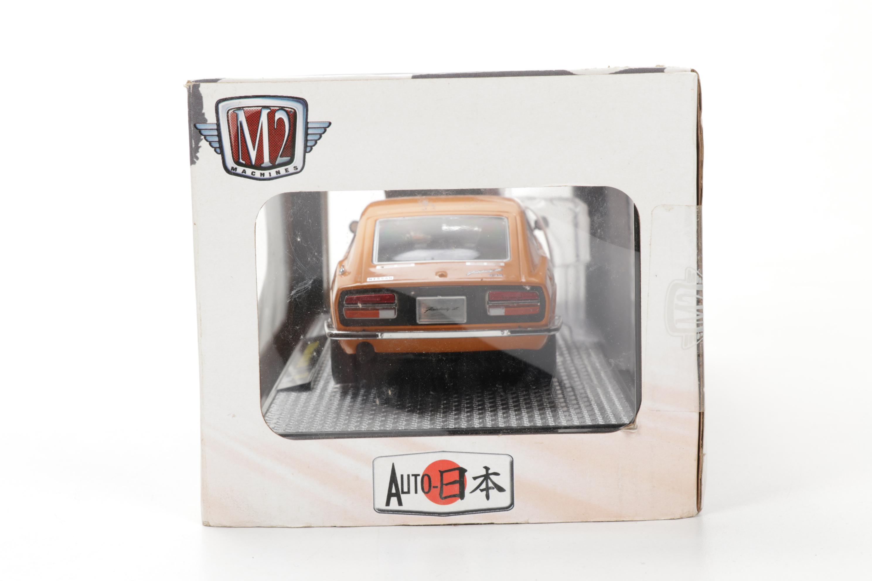 M2 VW Beetle, Datsun 510 and Nissan Fairlady Diecast Metal Cars