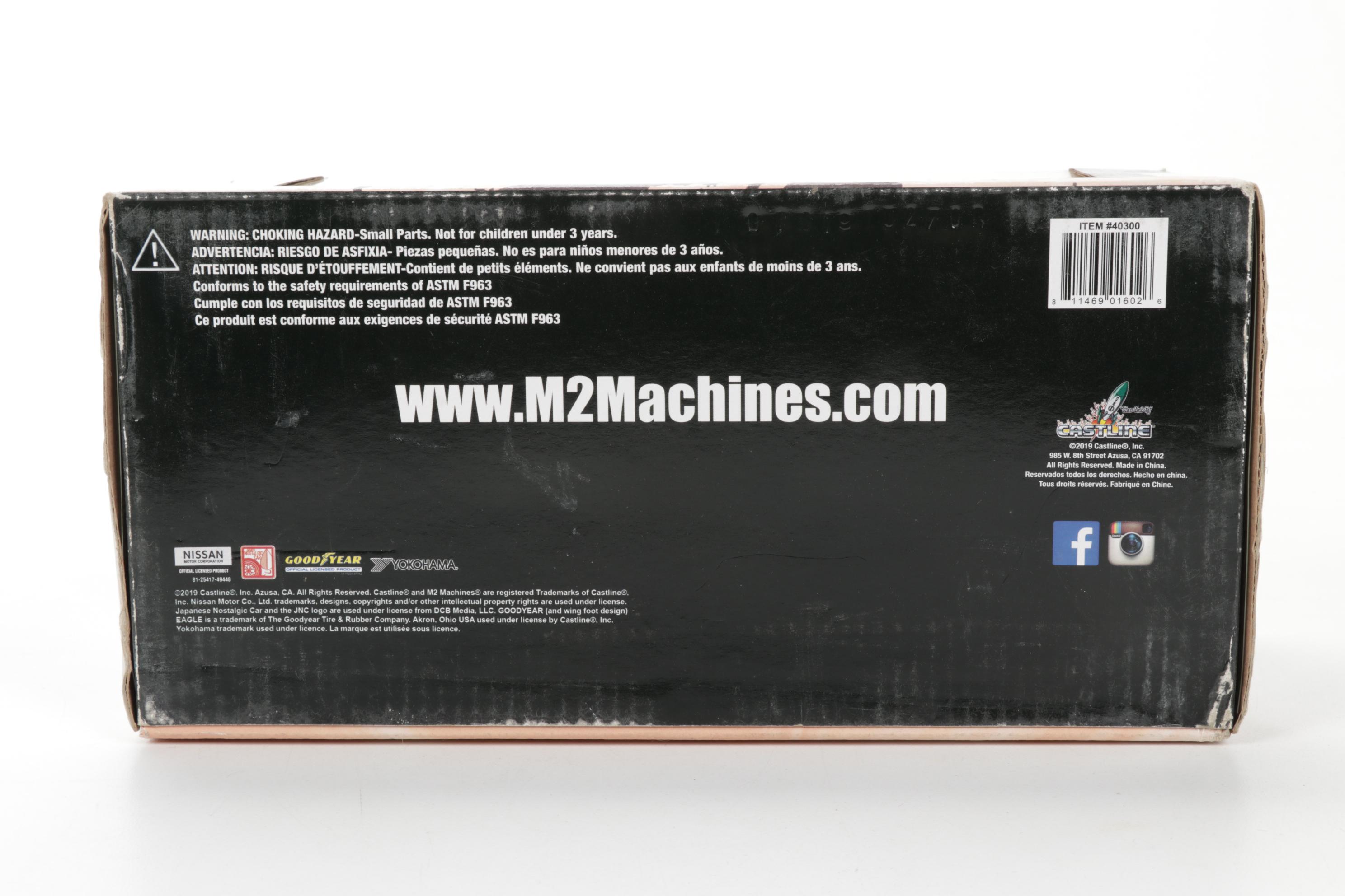 M2 VW Beetle, Datsun 510 and Nissan Fairlady Diecast Metal Cars