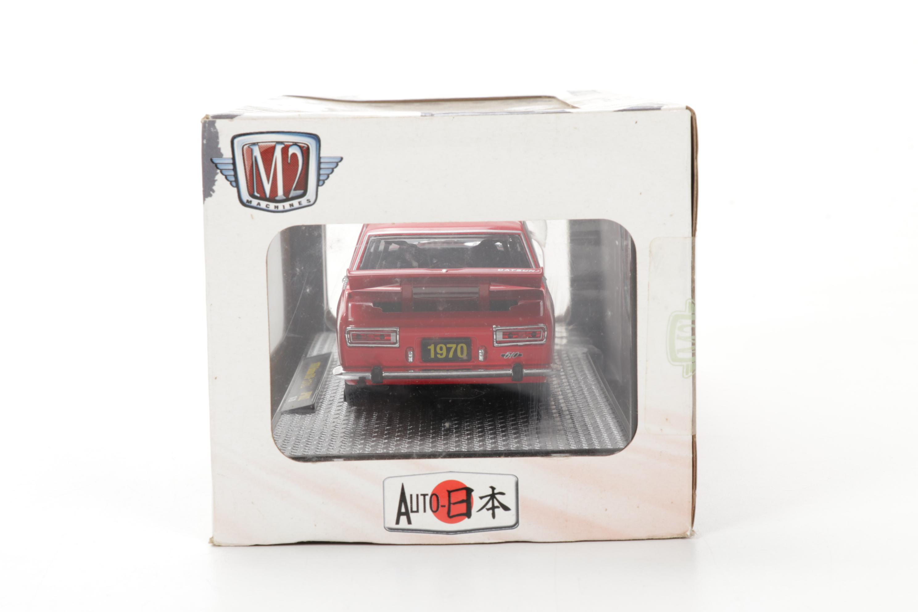 M2 VW Beetle, Datsun 510 and Nissan Fairlady Diecast Metal Cars