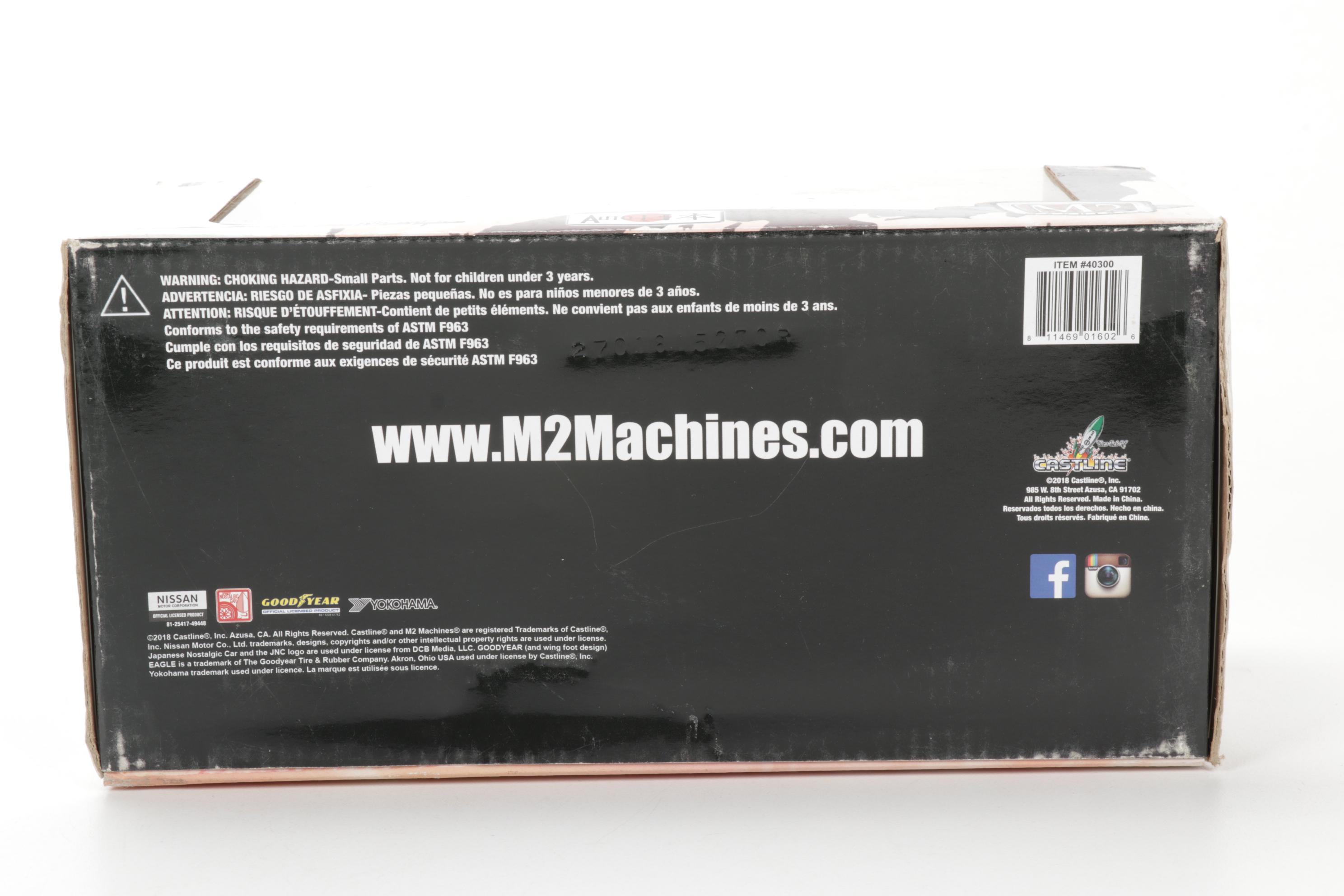 M2 VW Beetle, Datsun 510 and Nissan Fairlady Diecast Metal Cars