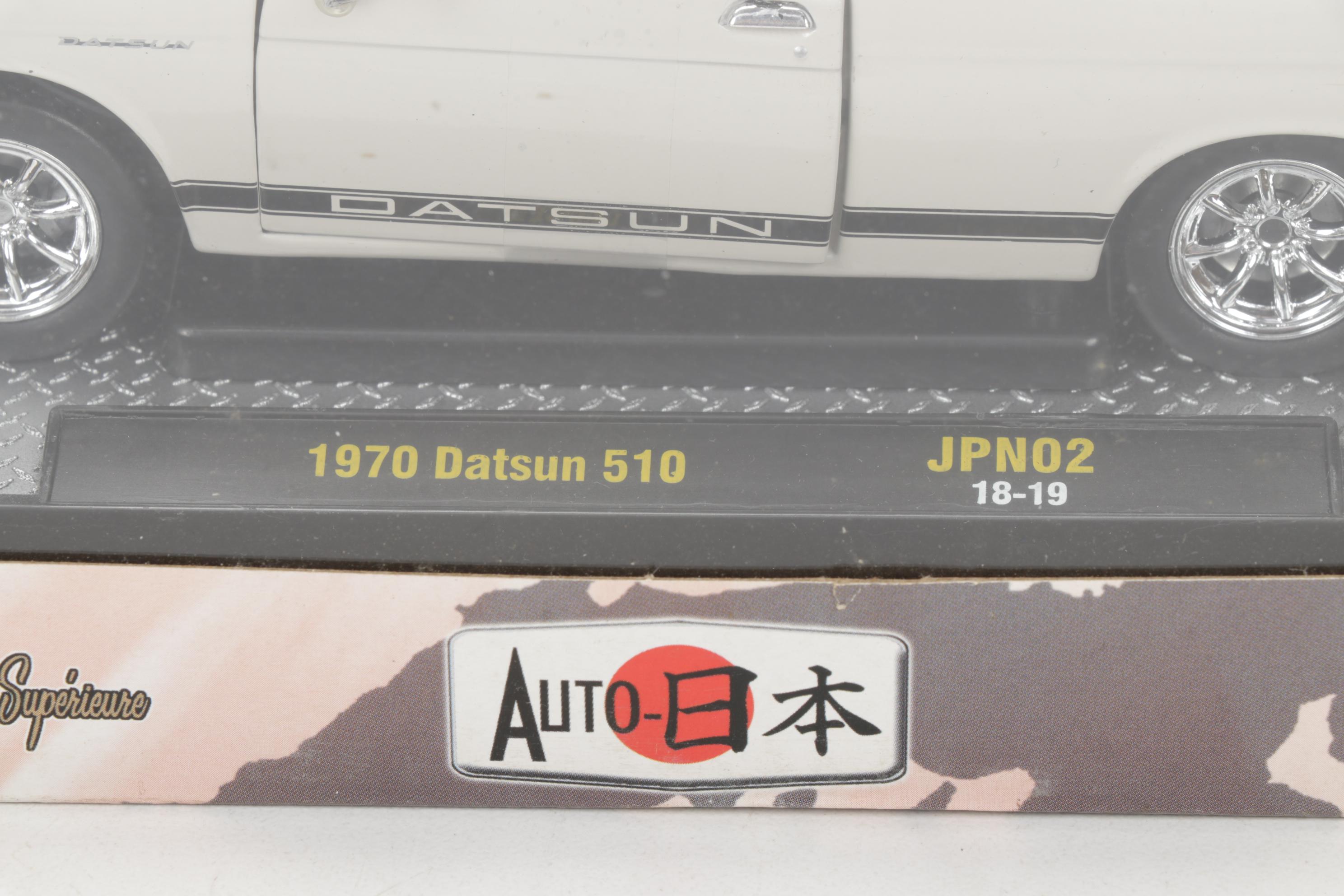 M2 VW Beetle, Datsun 510 and Nissan Fairlady Diecast Metal Cars