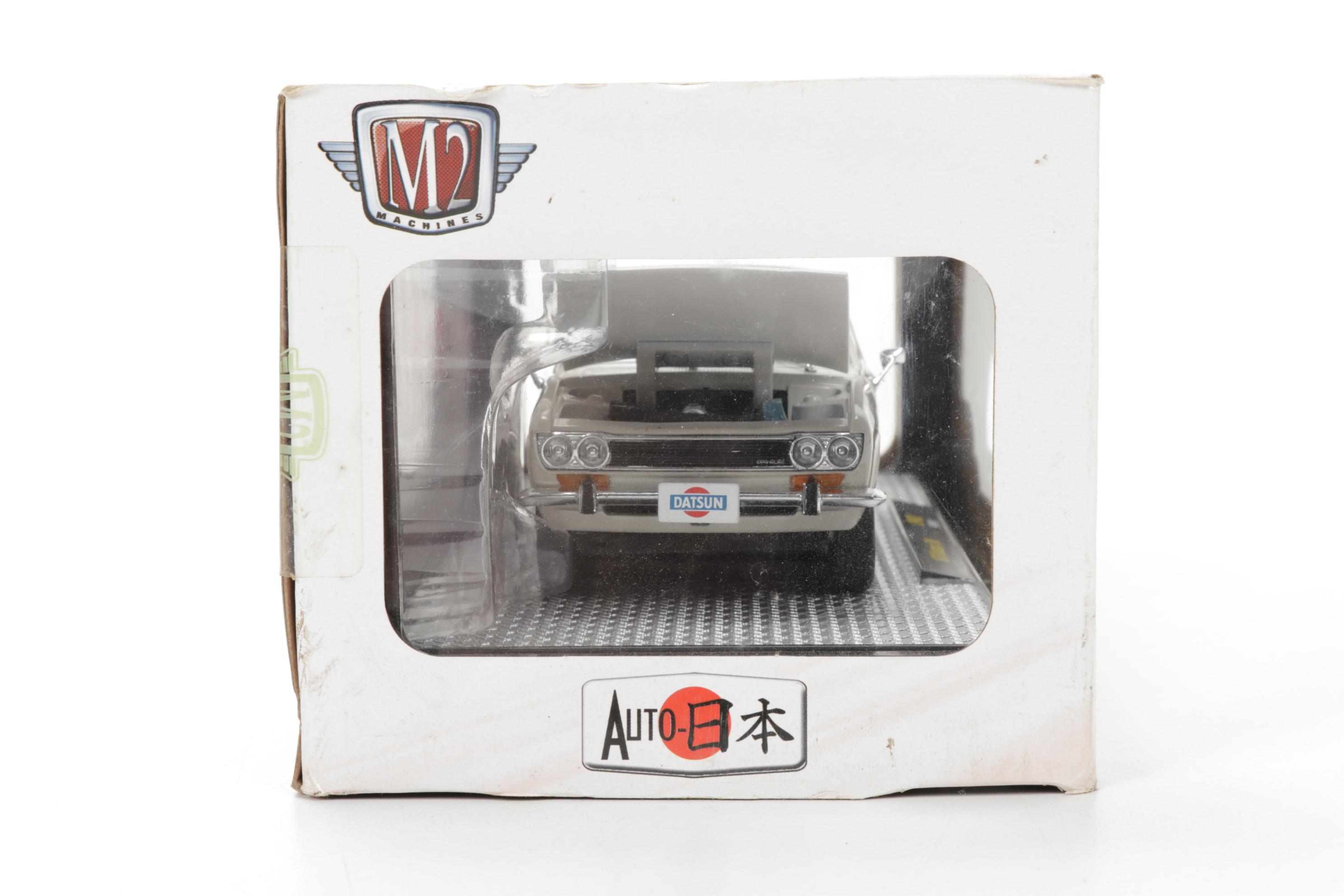 M2 VW Beetle, Datsun 510 and Nissan Fairlady Diecast Metal Cars