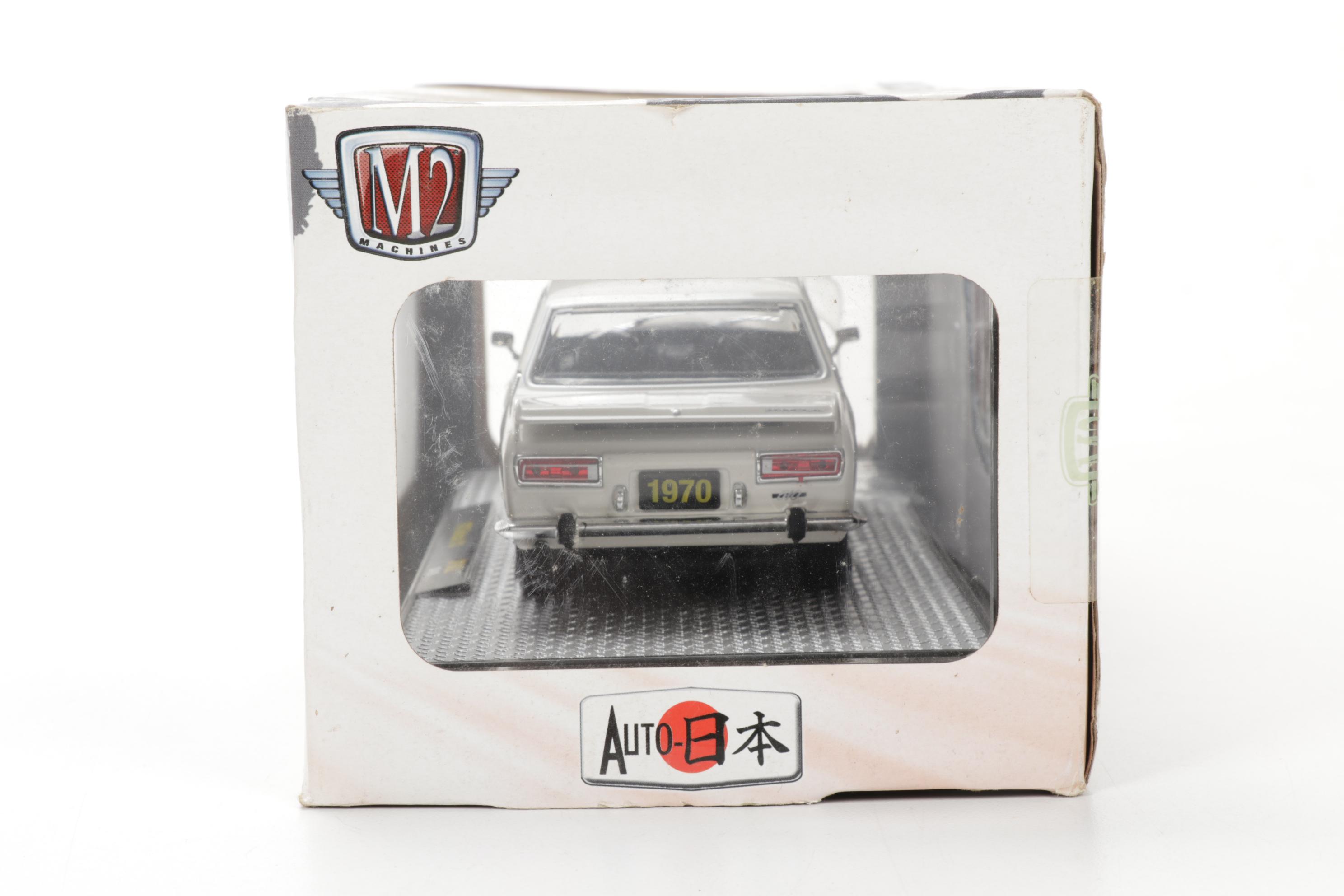 M2 VW Beetle, Datsun 510 and Nissan Fairlady Diecast Metal Cars