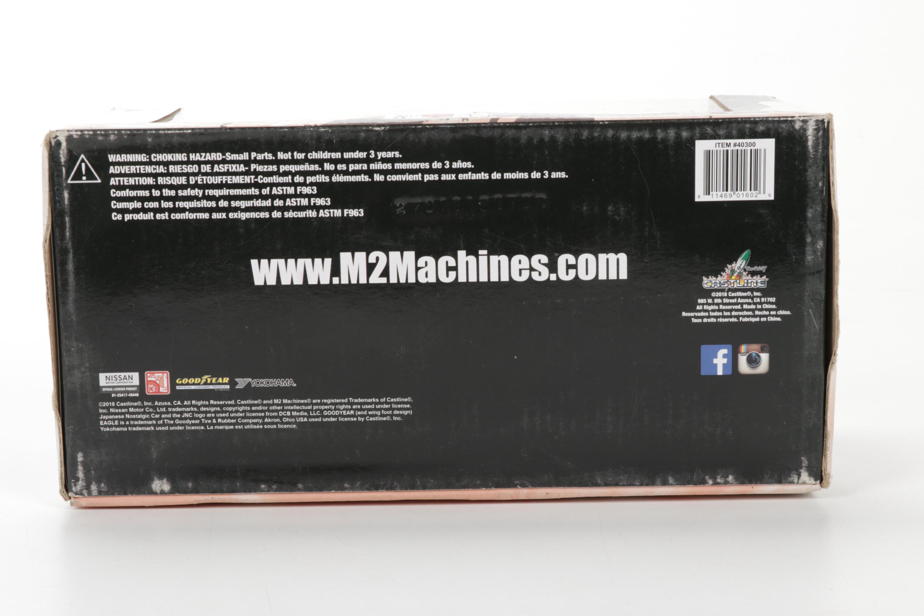 M2 VW Beetle, Datsun 510 and Nissan Fairlady Diecast Metal Cars