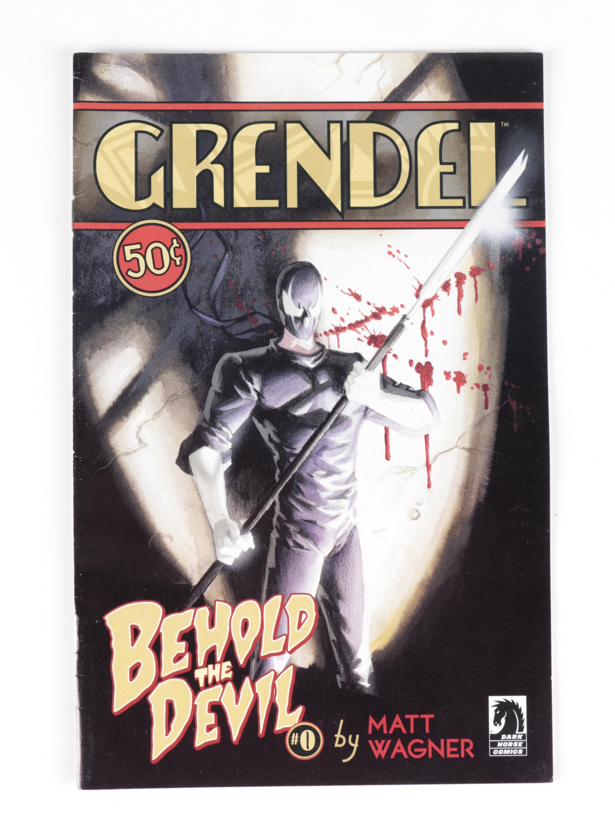 Modern Age Comic Books Featuring "Turok Dinosaur Hunter", "Axe Cop", "Grendel"