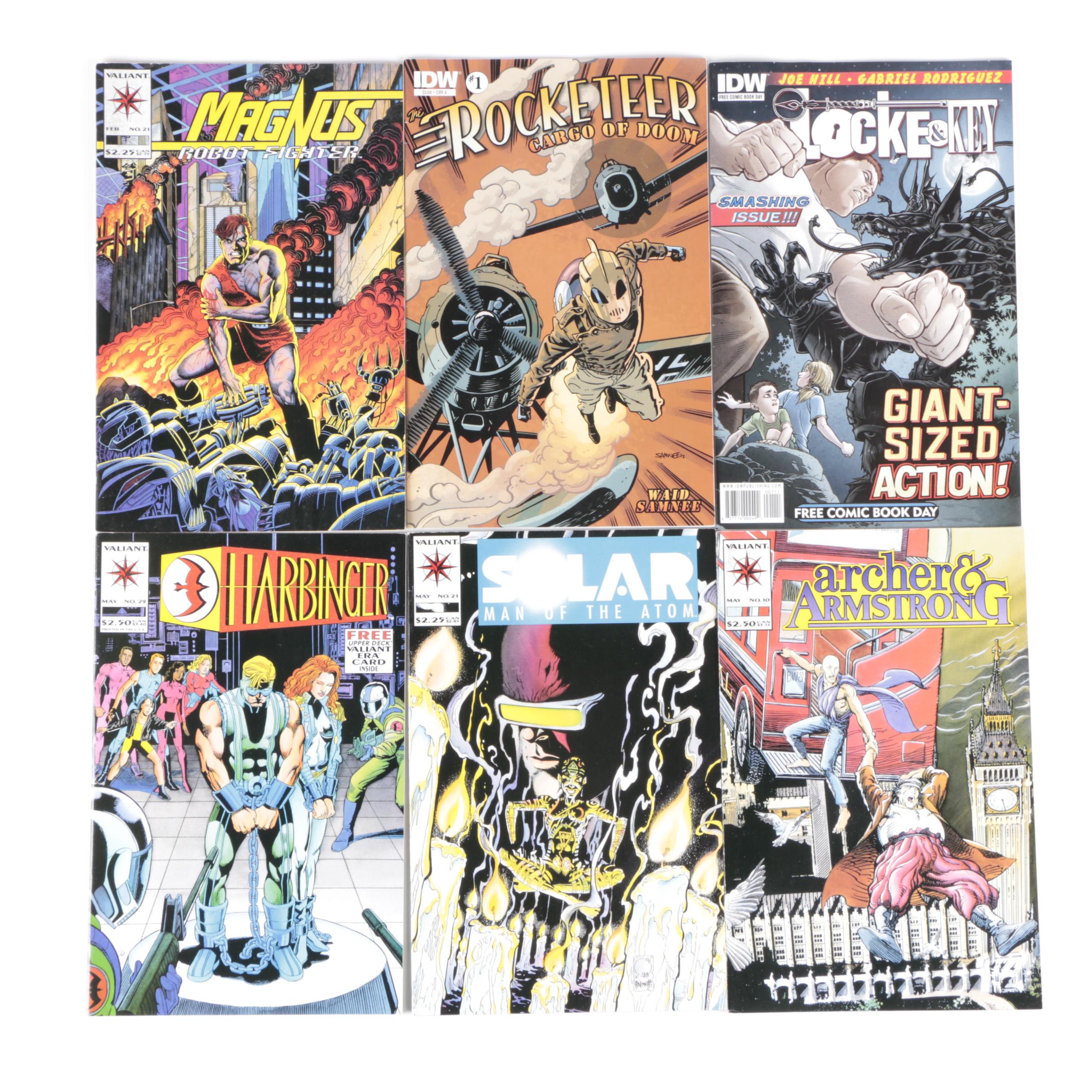 Modern Age Comic Books Featuring "Turok Dinosaur Hunter", "Axe Cop", "Grendel"
