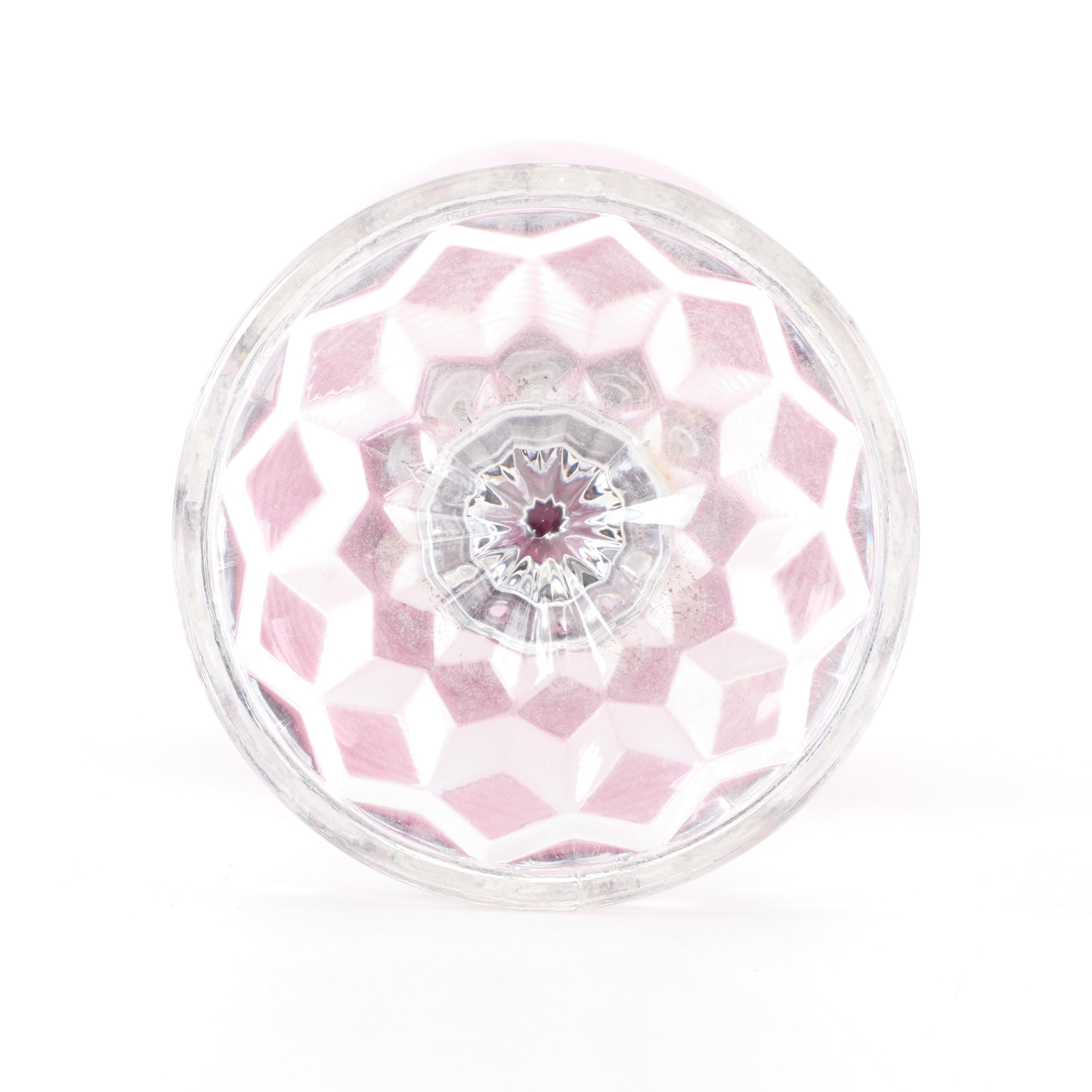 Fostoria "American Lady" Amethyst Glass Water Goblets, Mid-20th Century