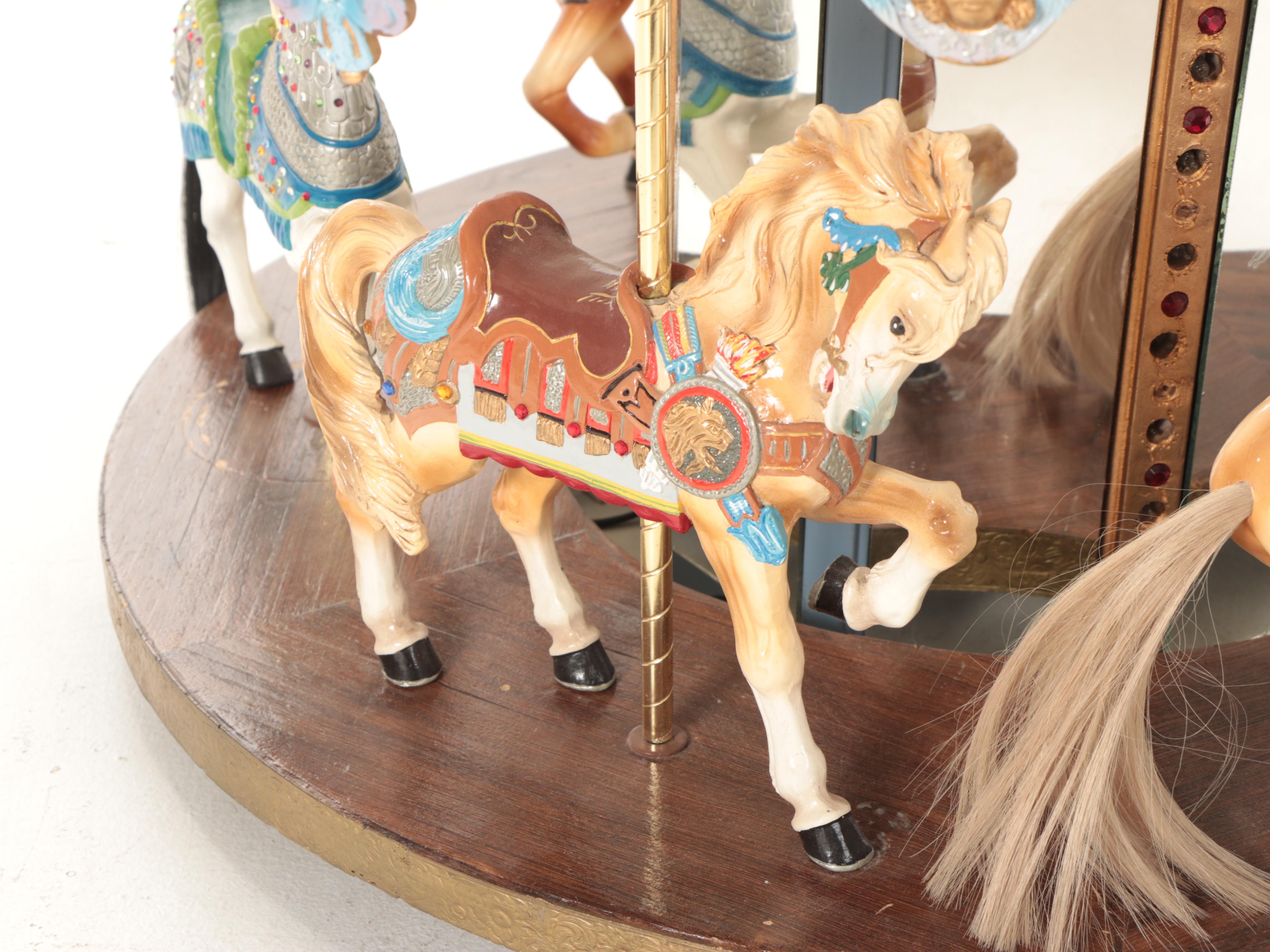 PJ's Carousel with Horse Figurines by Michelle Phelps