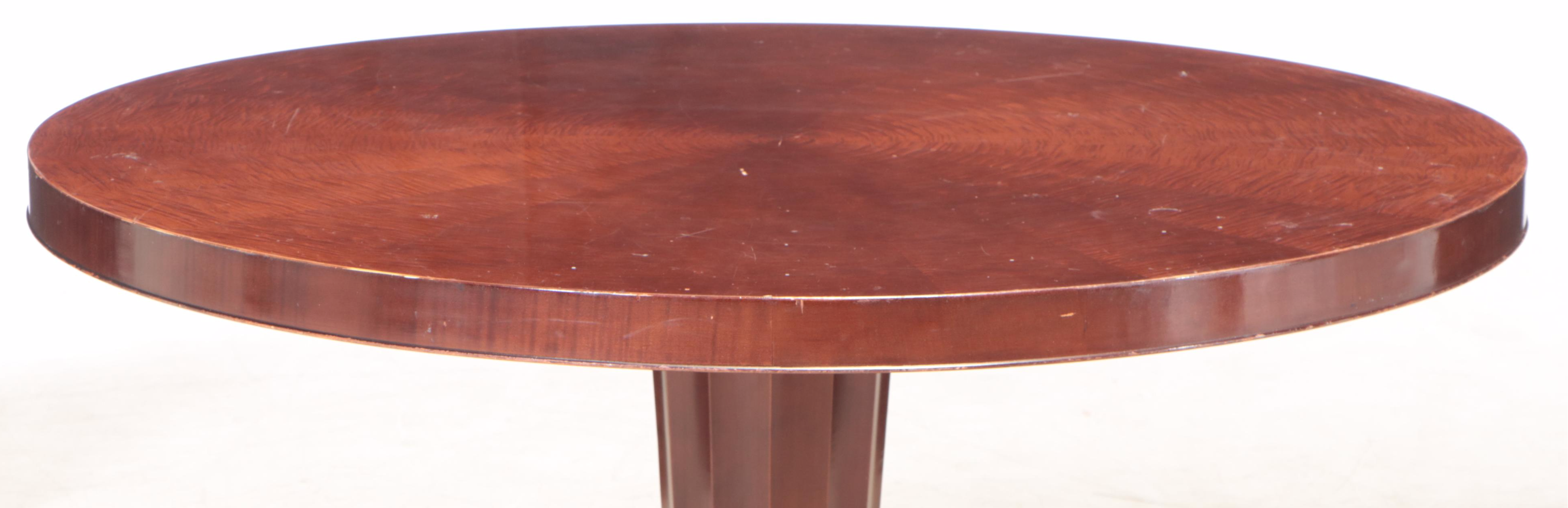 Baker Empire Style Pedestal Dining Table