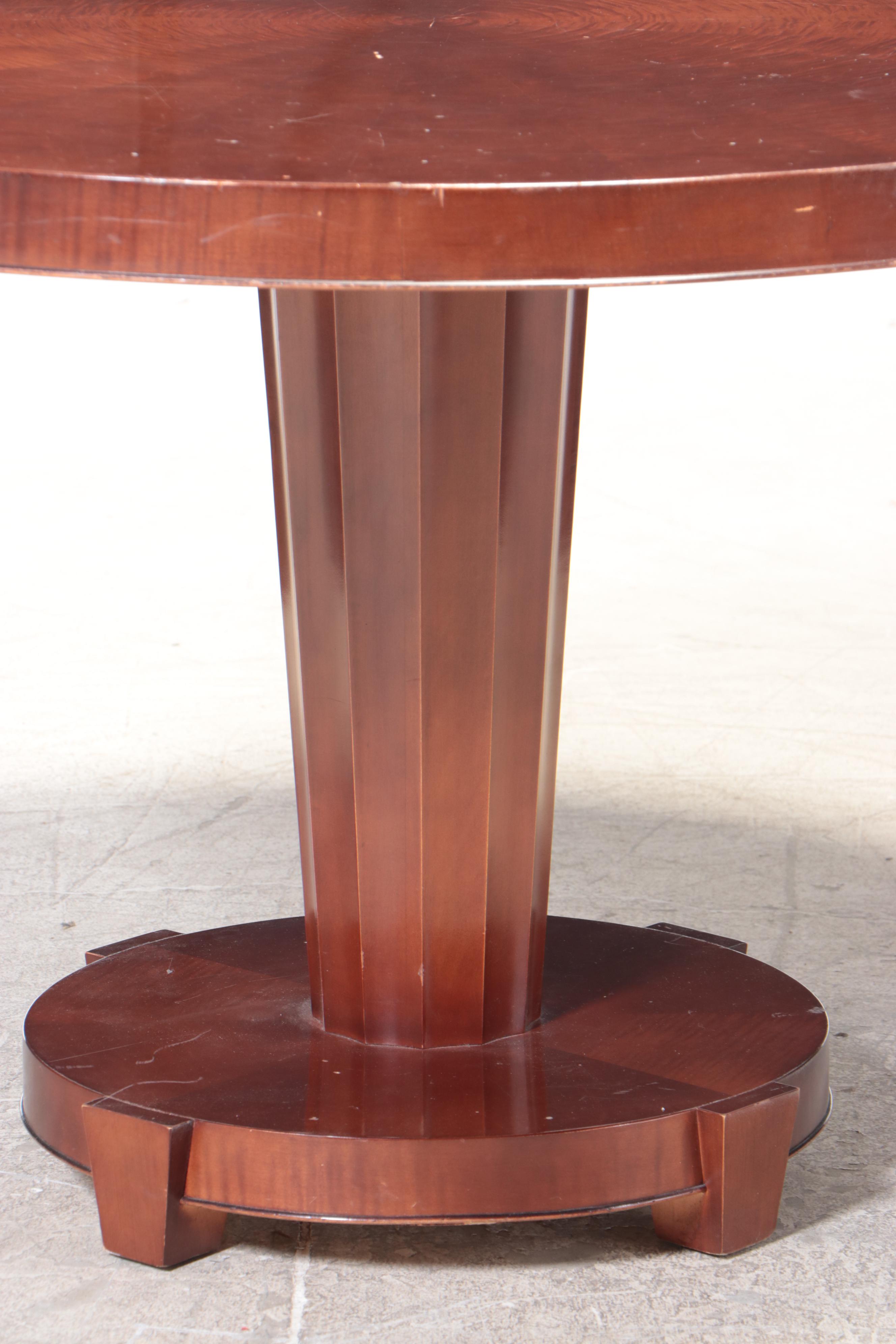 Baker Empire Style Pedestal Dining Table