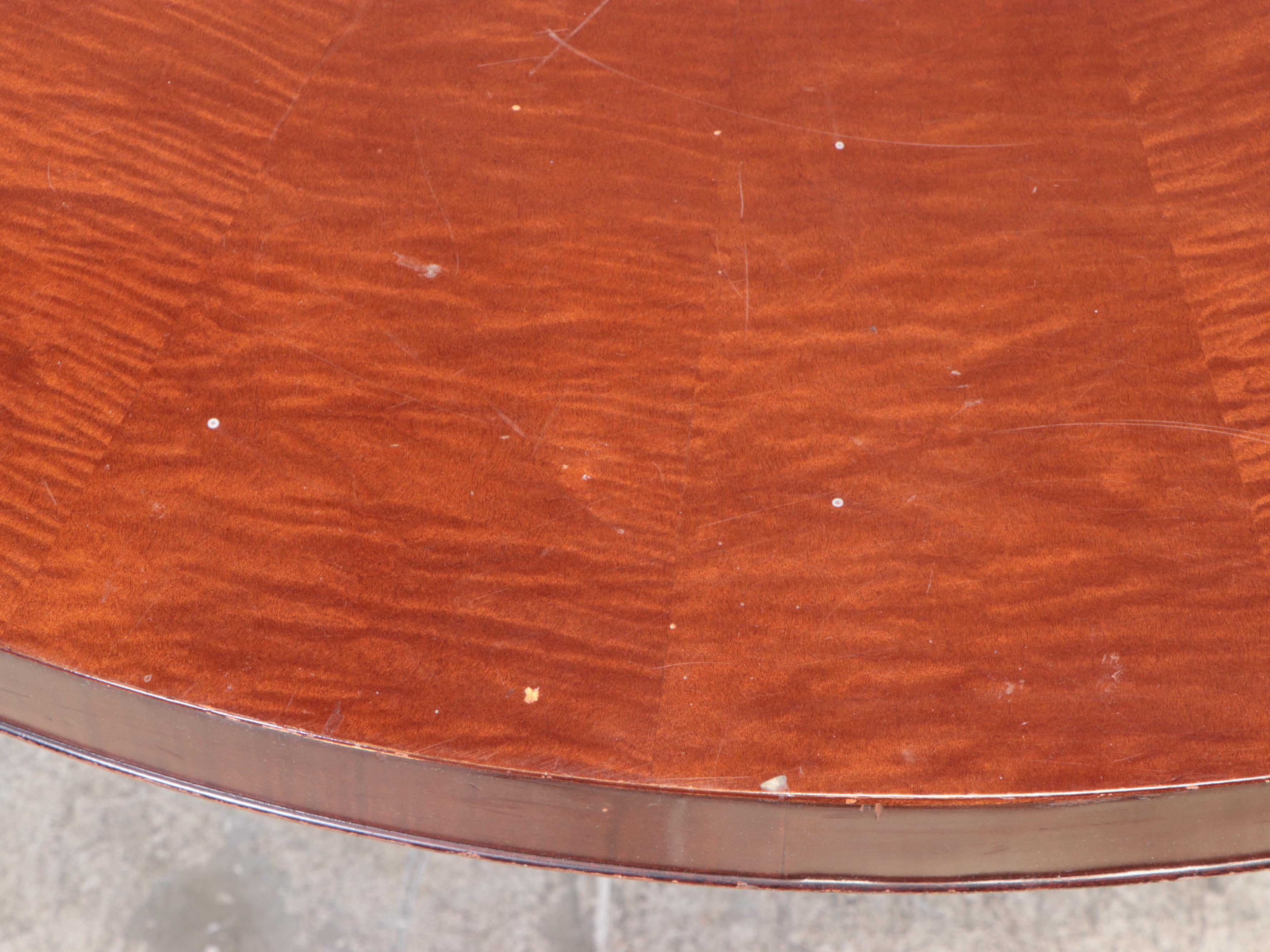 Baker Empire Style Pedestal Dining Table