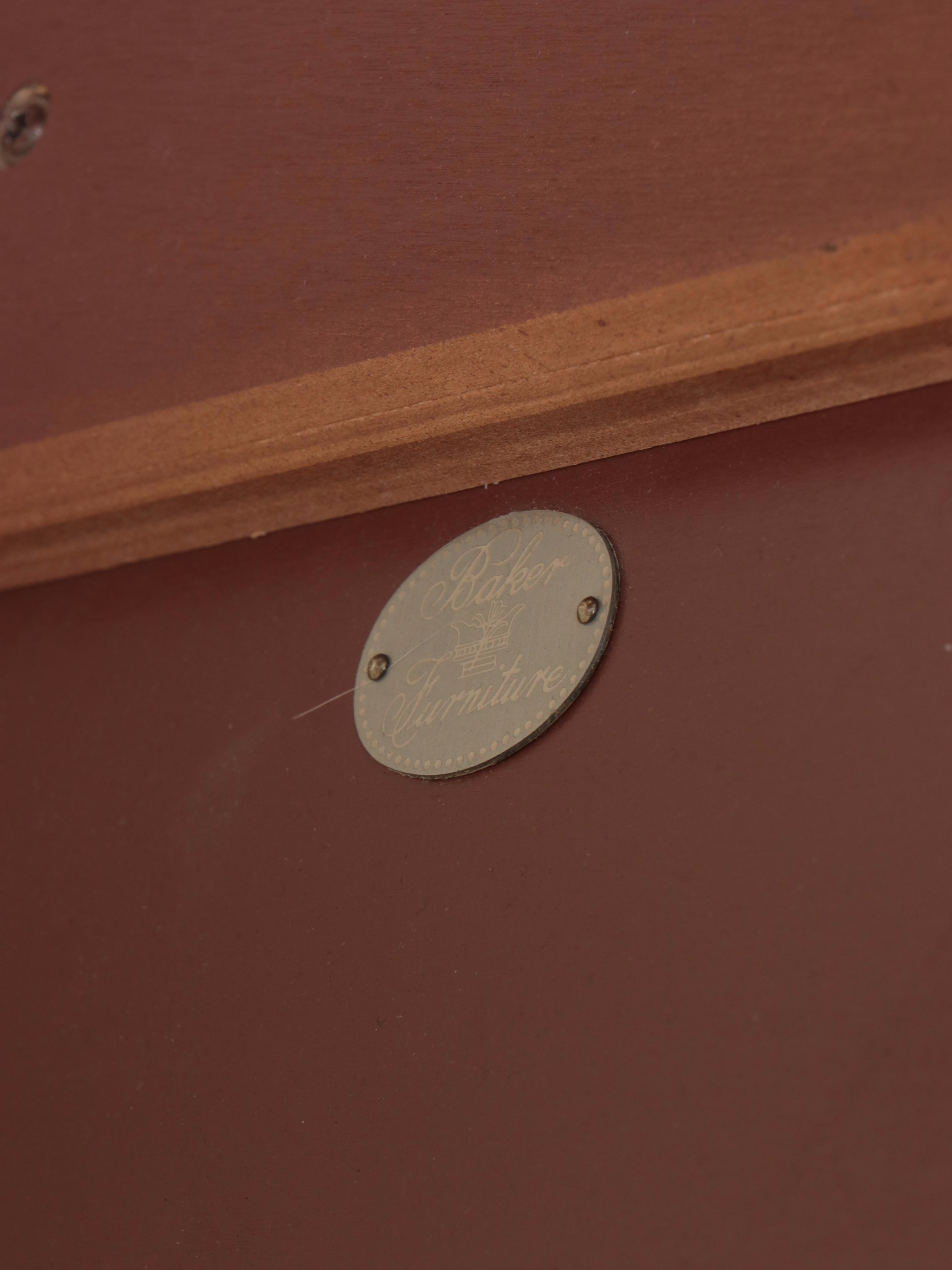 Baker Empire Style Pedestal Dining Table