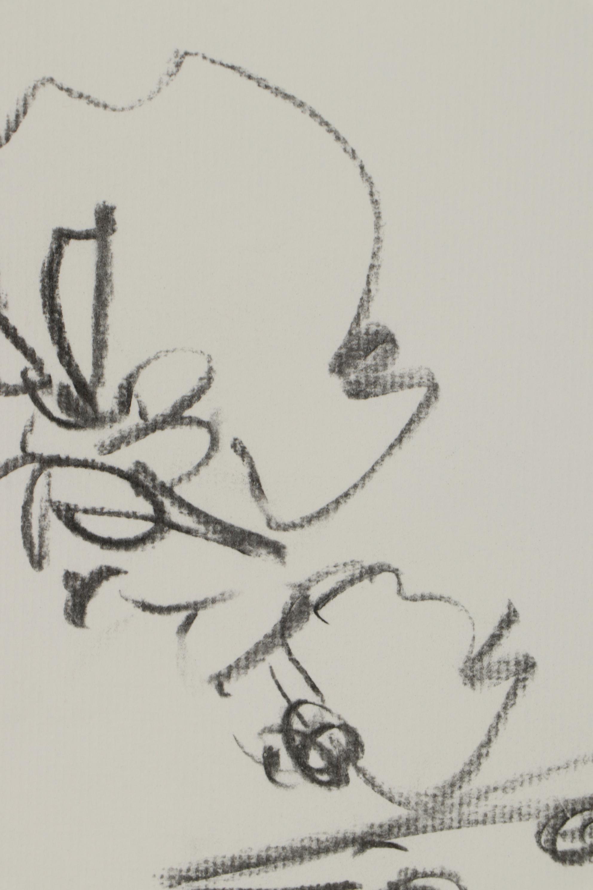 Jose Trujillo Charcoal Drawing "Hummingbird"