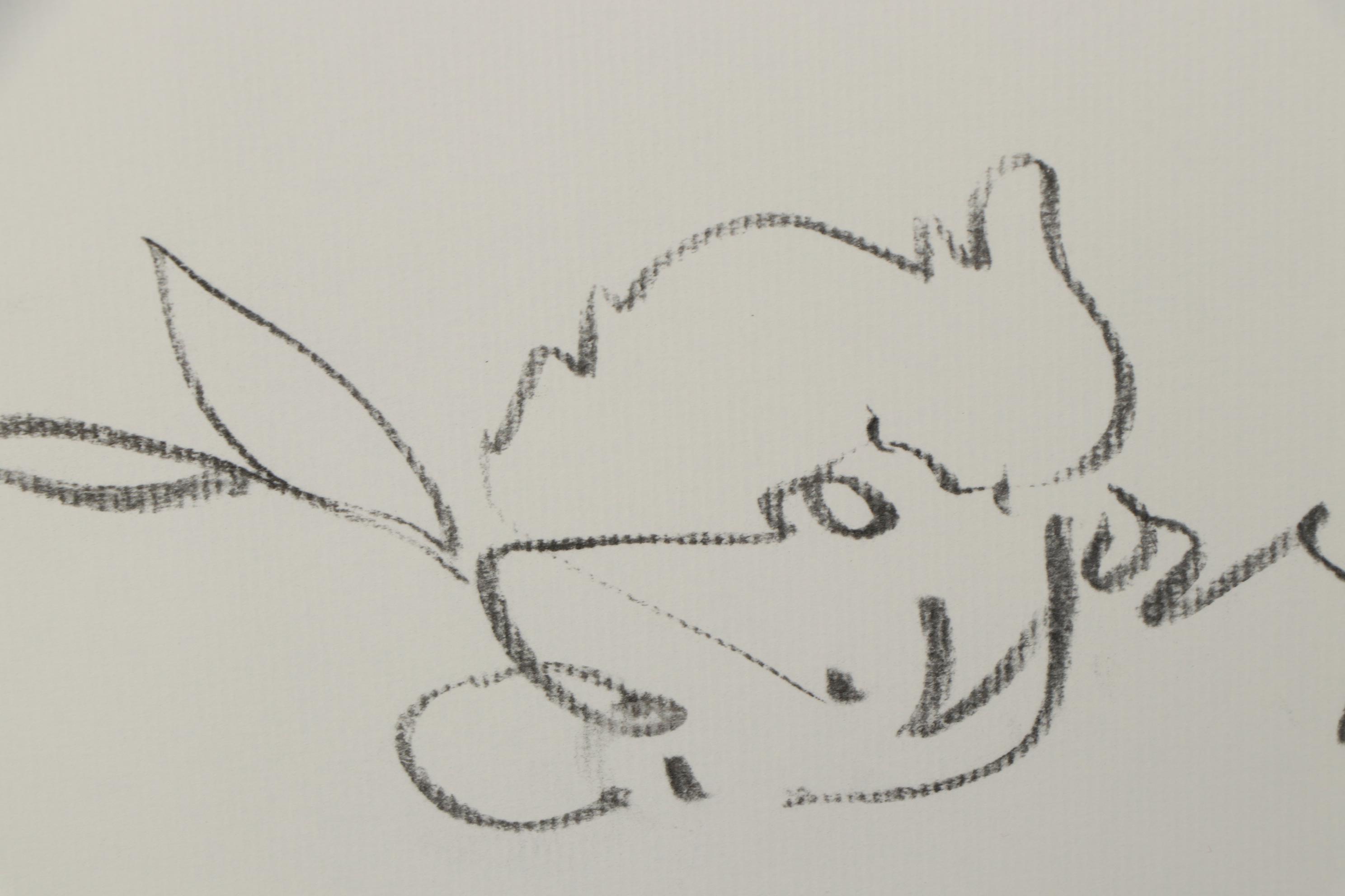 Jose Trujillo Charcoal Drawing "Hummingbird"