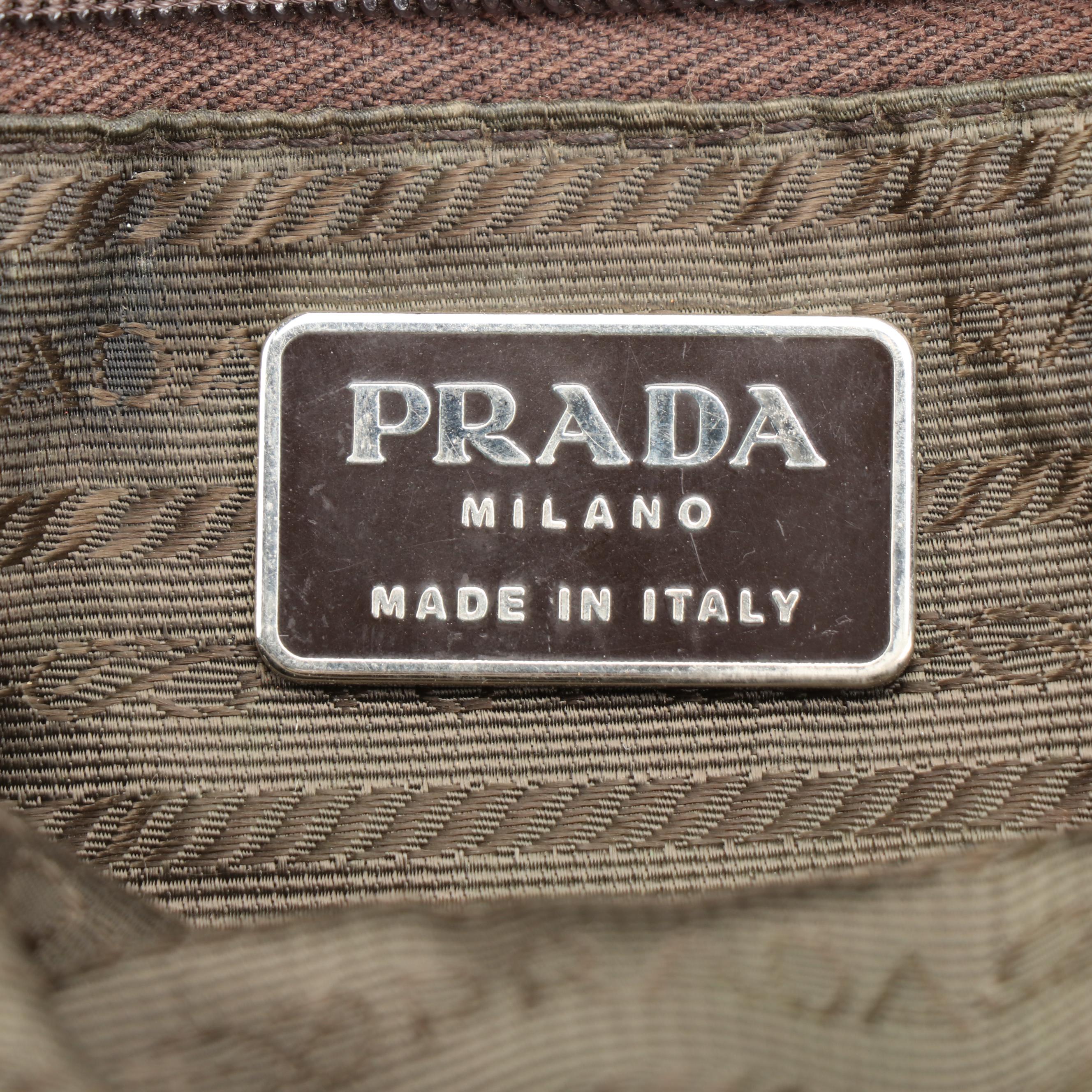 Prada Bowling Bag in Smooth and Perforated Leather