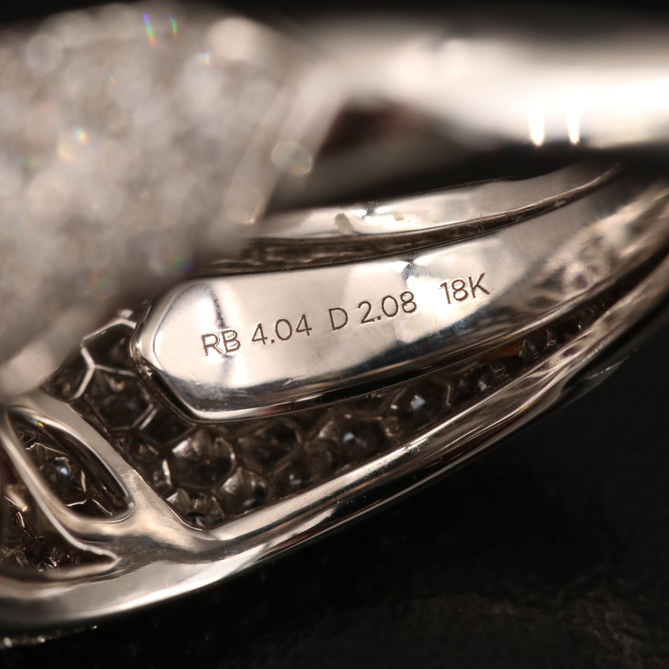 Kat Florence 18K 4.04 CT Star Ruby and 2.08 CTW Diamond Ring