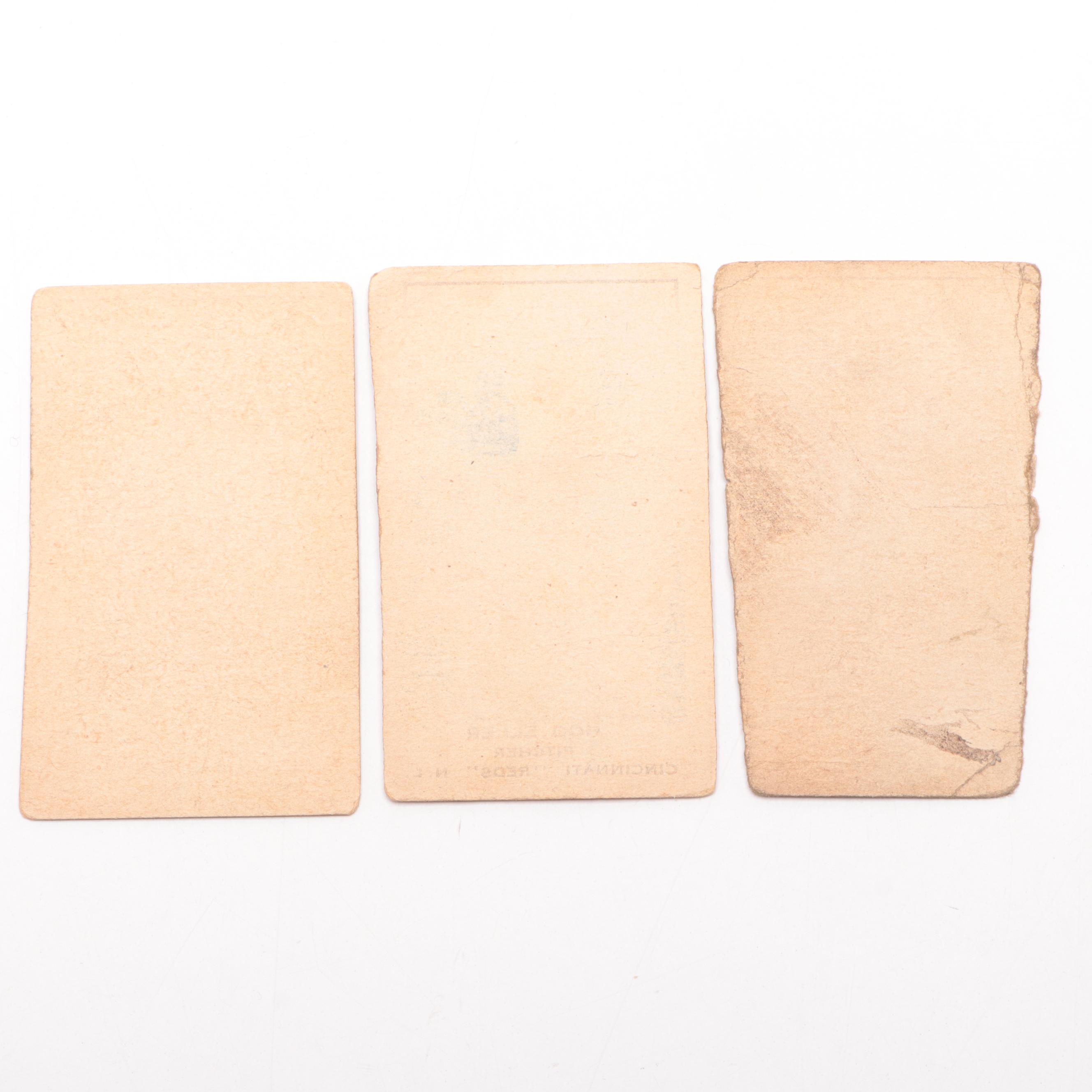 1920 Hod Eller, Rube Bressler, & Larry Kopf "W514" Cincinnati Reds Strip Cards