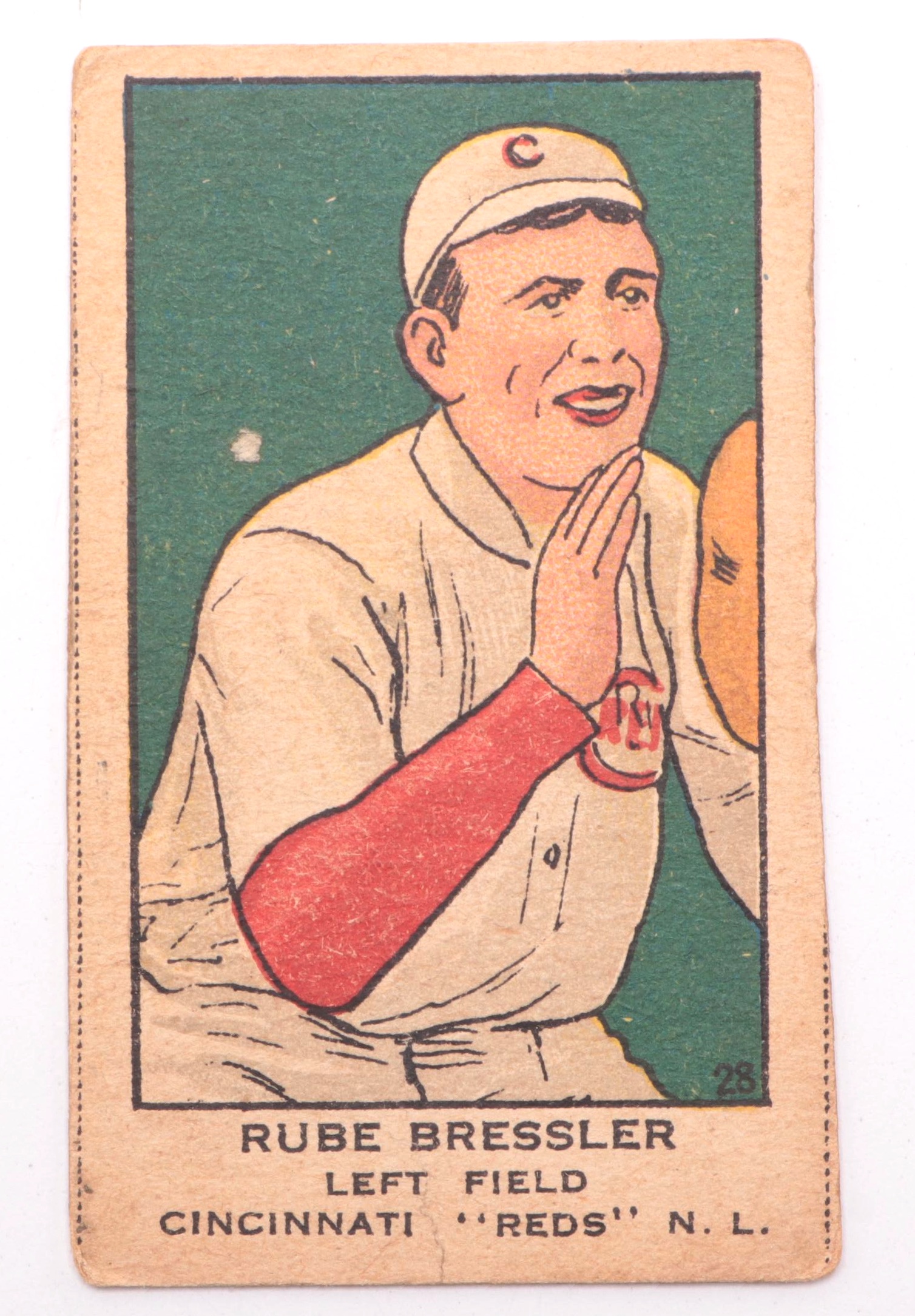 1920 Hod Eller, Rube Bressler, & Larry Kopf "W514" Cincinnati Reds Strip Cards