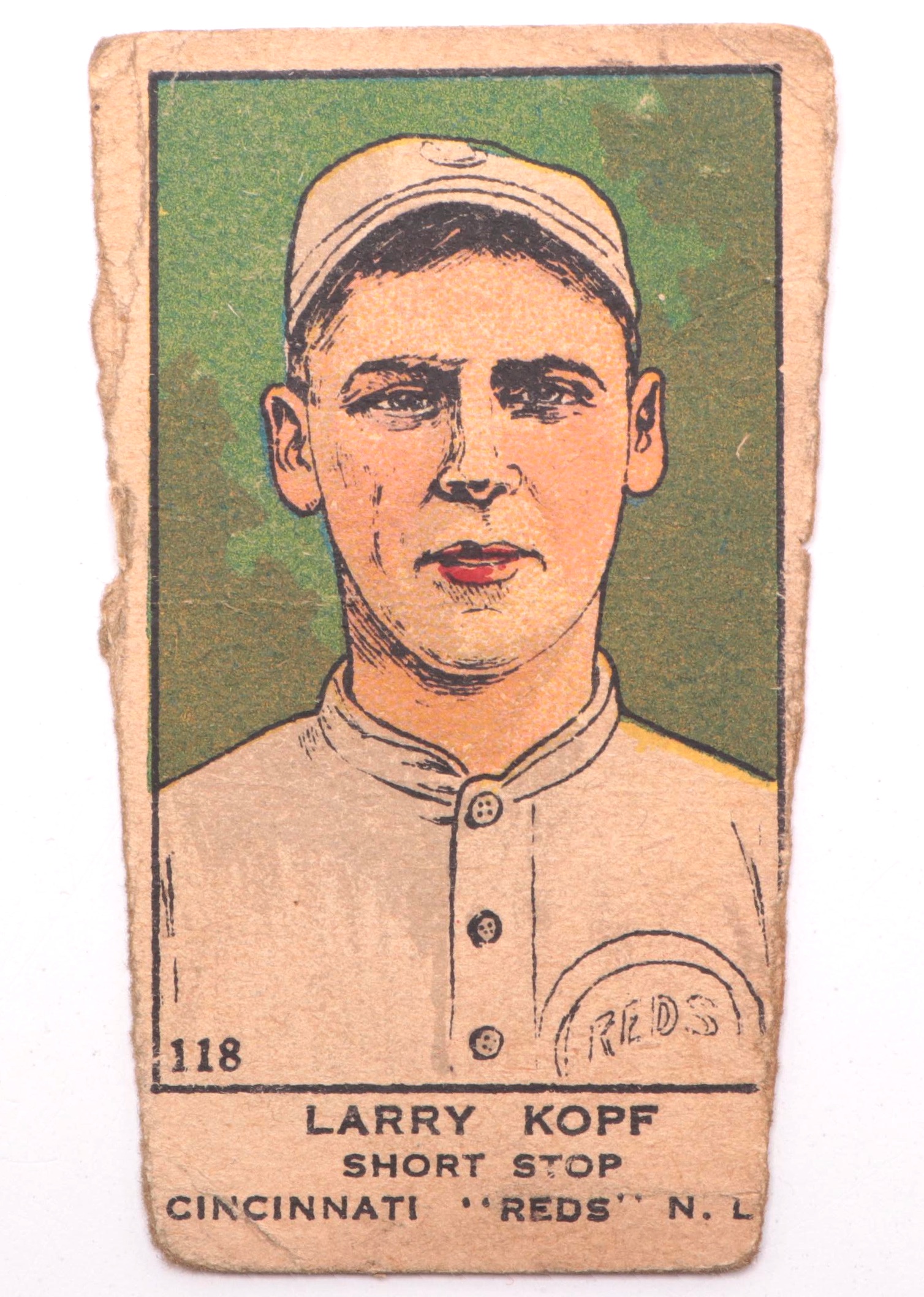 1920 Hod Eller, Rube Bressler, & Larry Kopf "W514" Cincinnati Reds Strip Cards