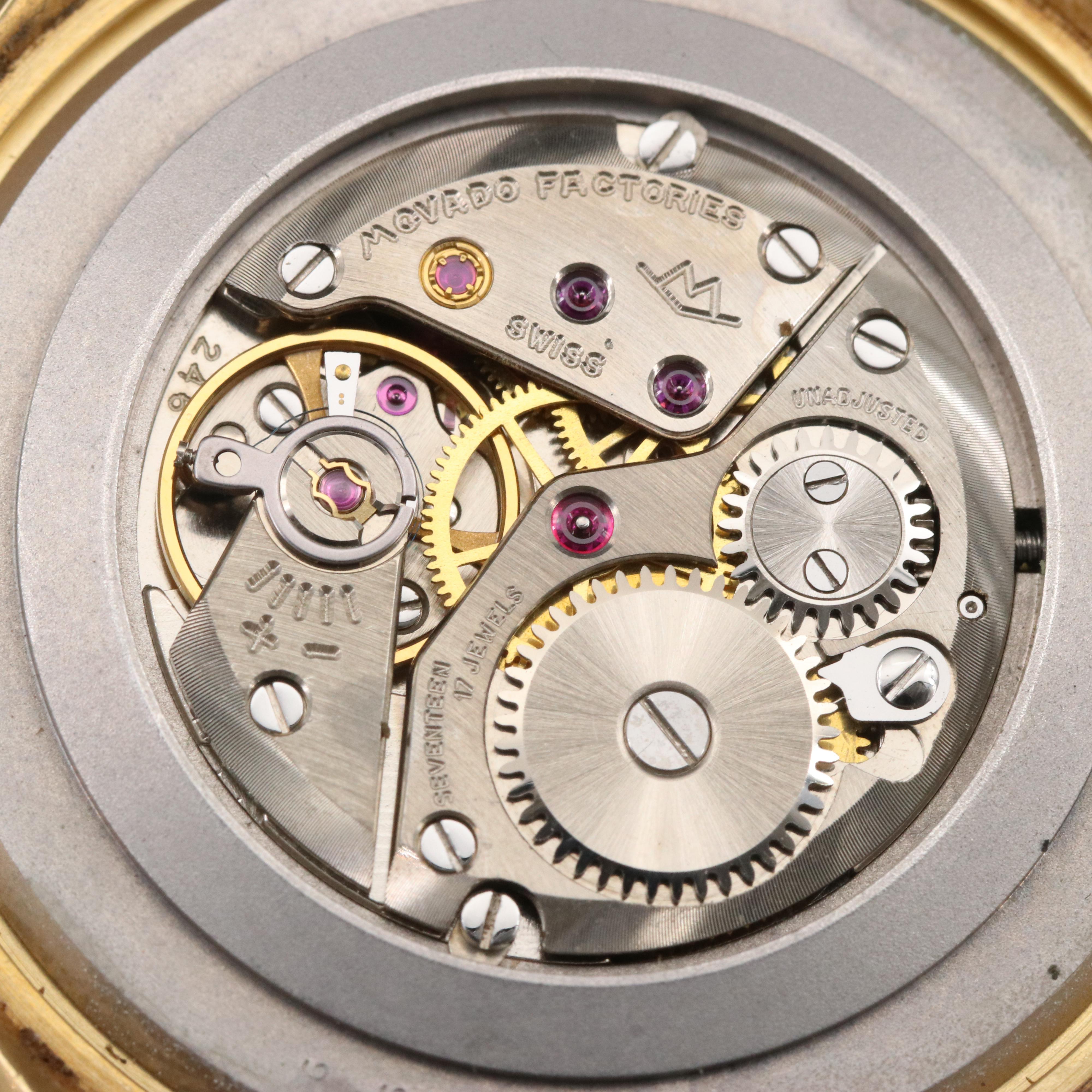 18K Vintage Movado Stem Wind Watch