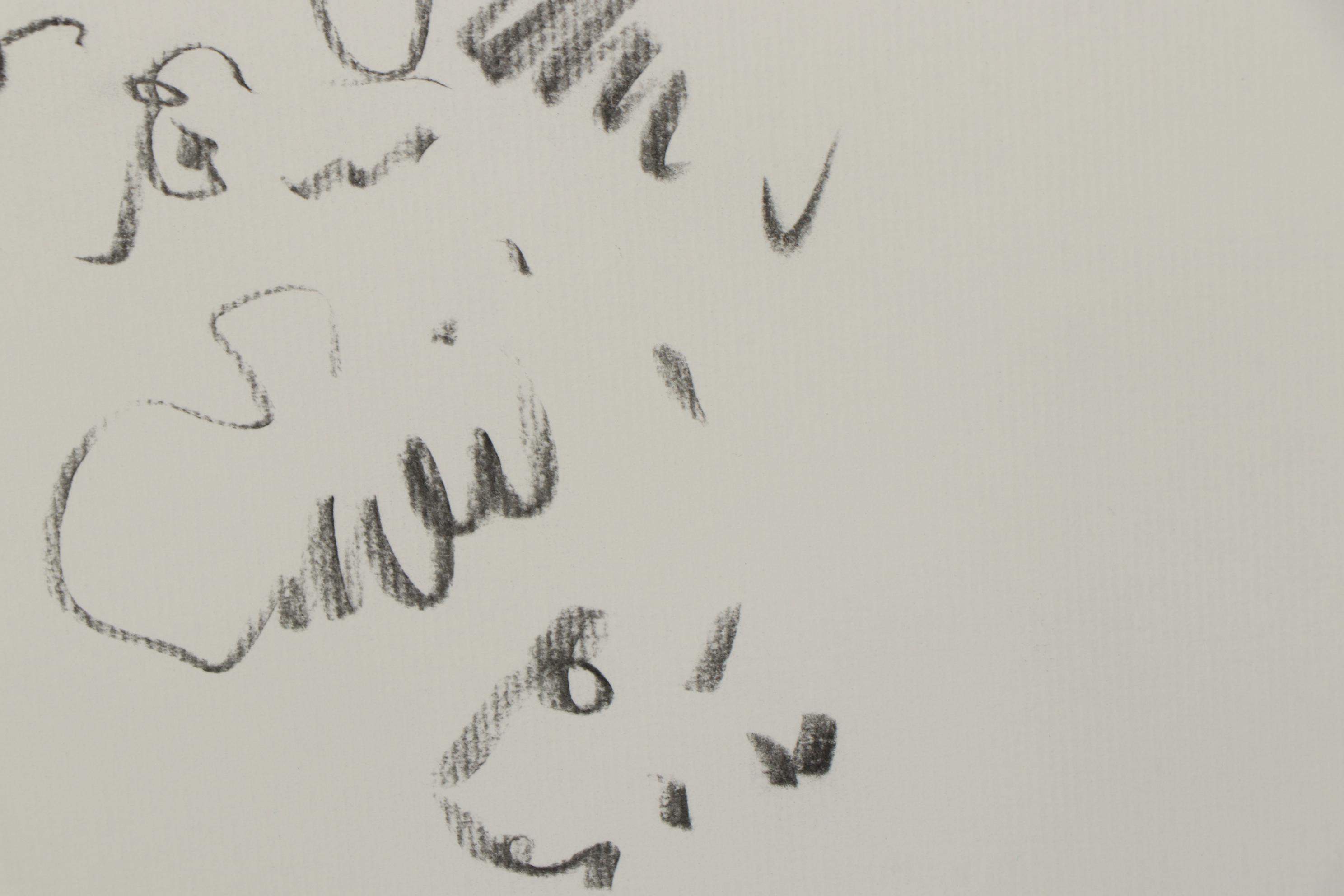 Jose Trujillo Charcoal Drawing "The Bird"