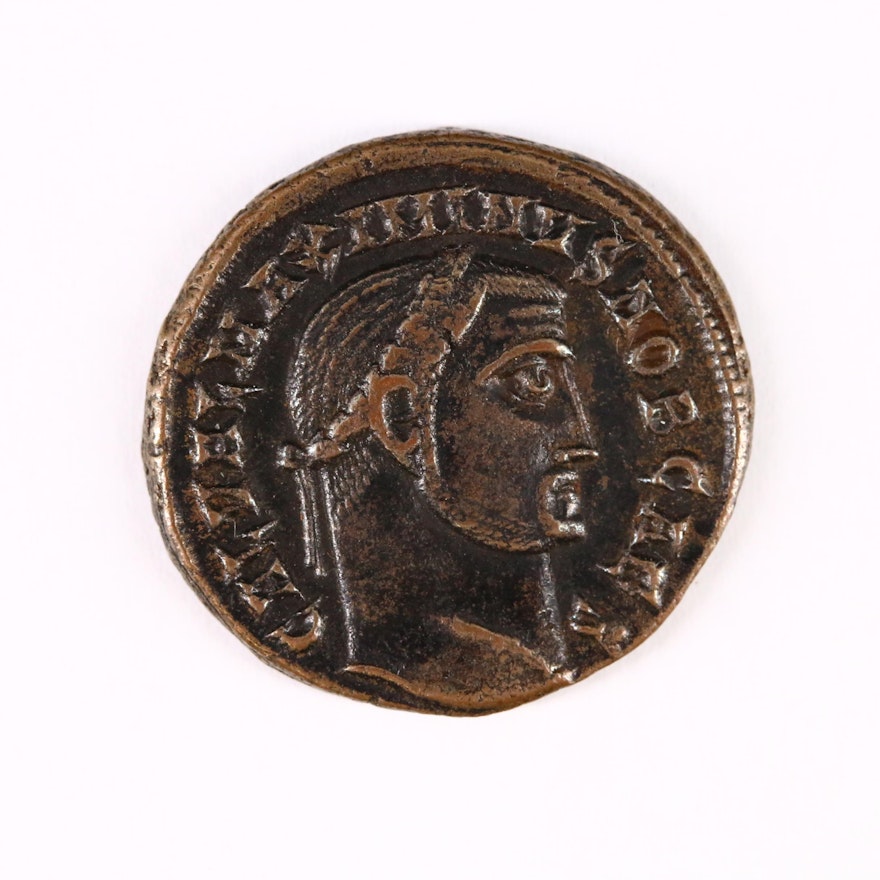 Ancient Æ Follis 308-313 AD